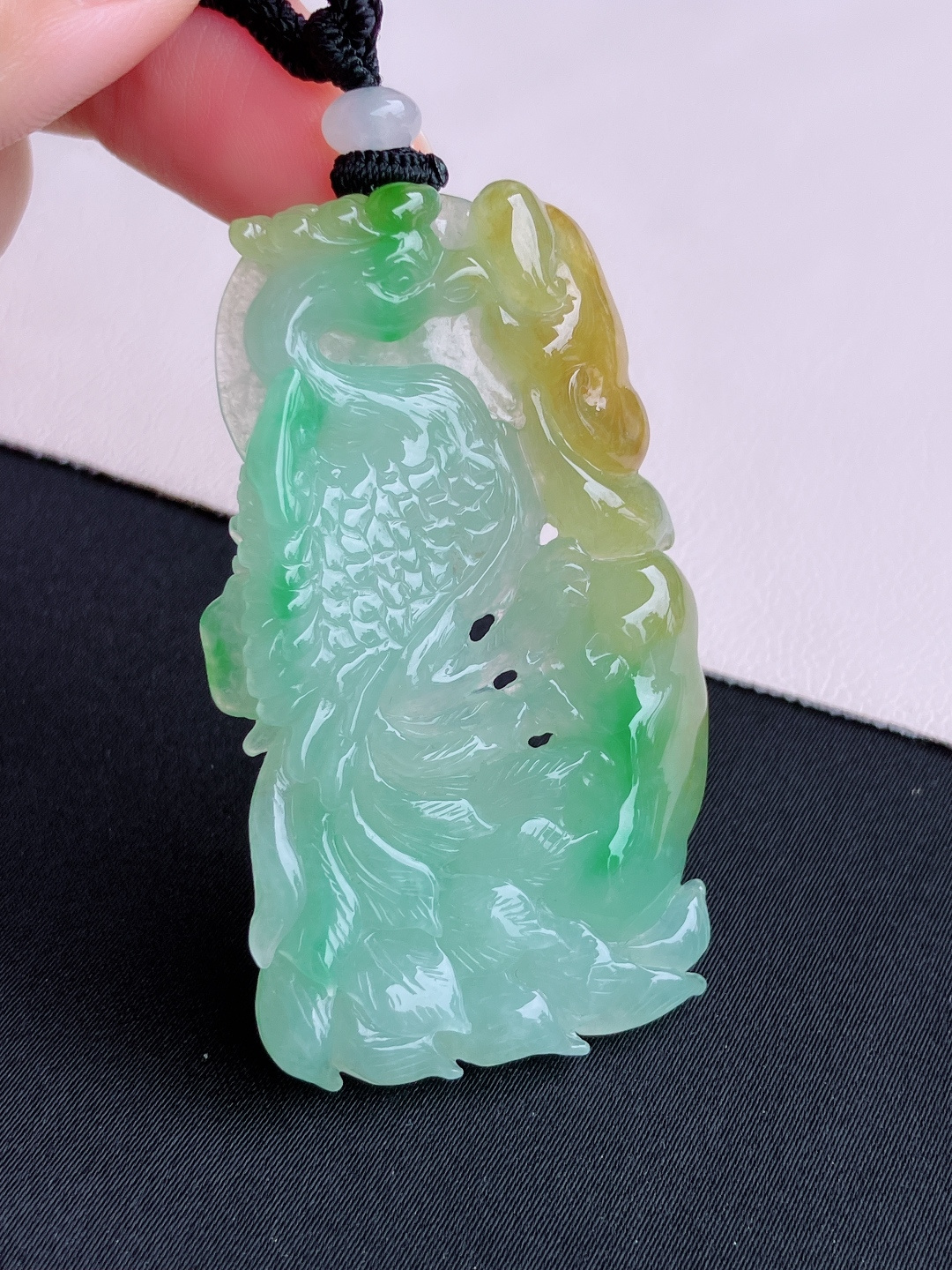 ️三彩凤翔九天，晶莹剔透，特色，尺寸56/33.5/6.5/自然光实拍