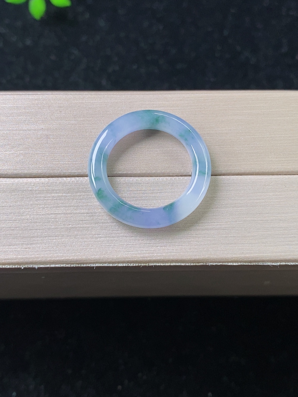 飘花戒指，无裂，内径尺寸15.5-3.6-3.1mm，10号手寸，824fty