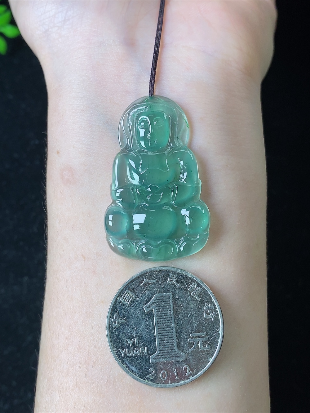 冰蓝水观音，无裂，尺寸373-23.6-3.6mm,824fty