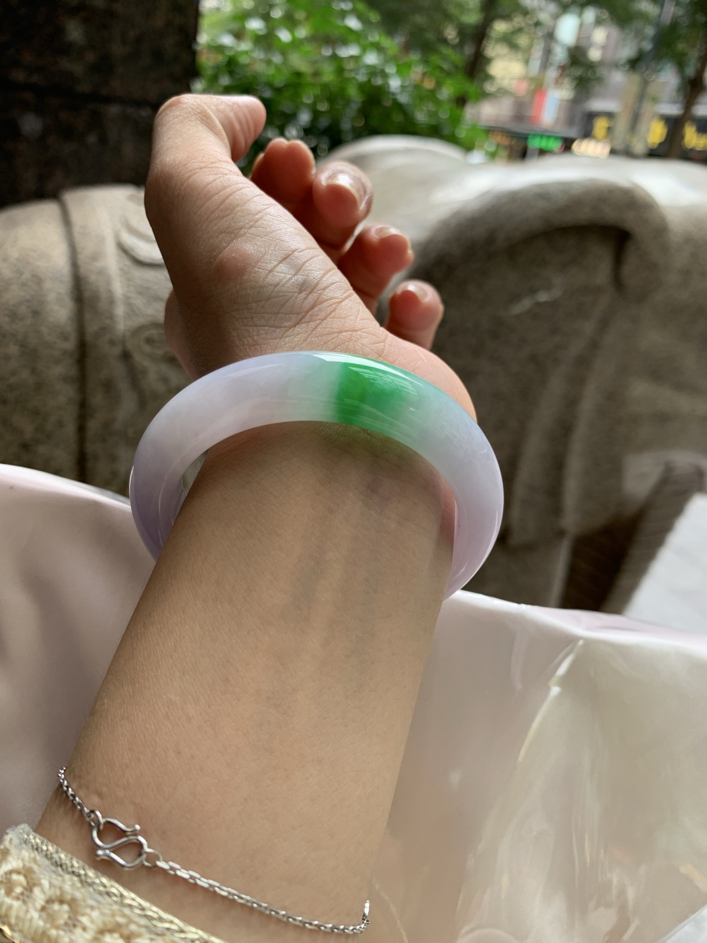 阳绿春彩正圈,0824-N1406,打灯细纹，不扣