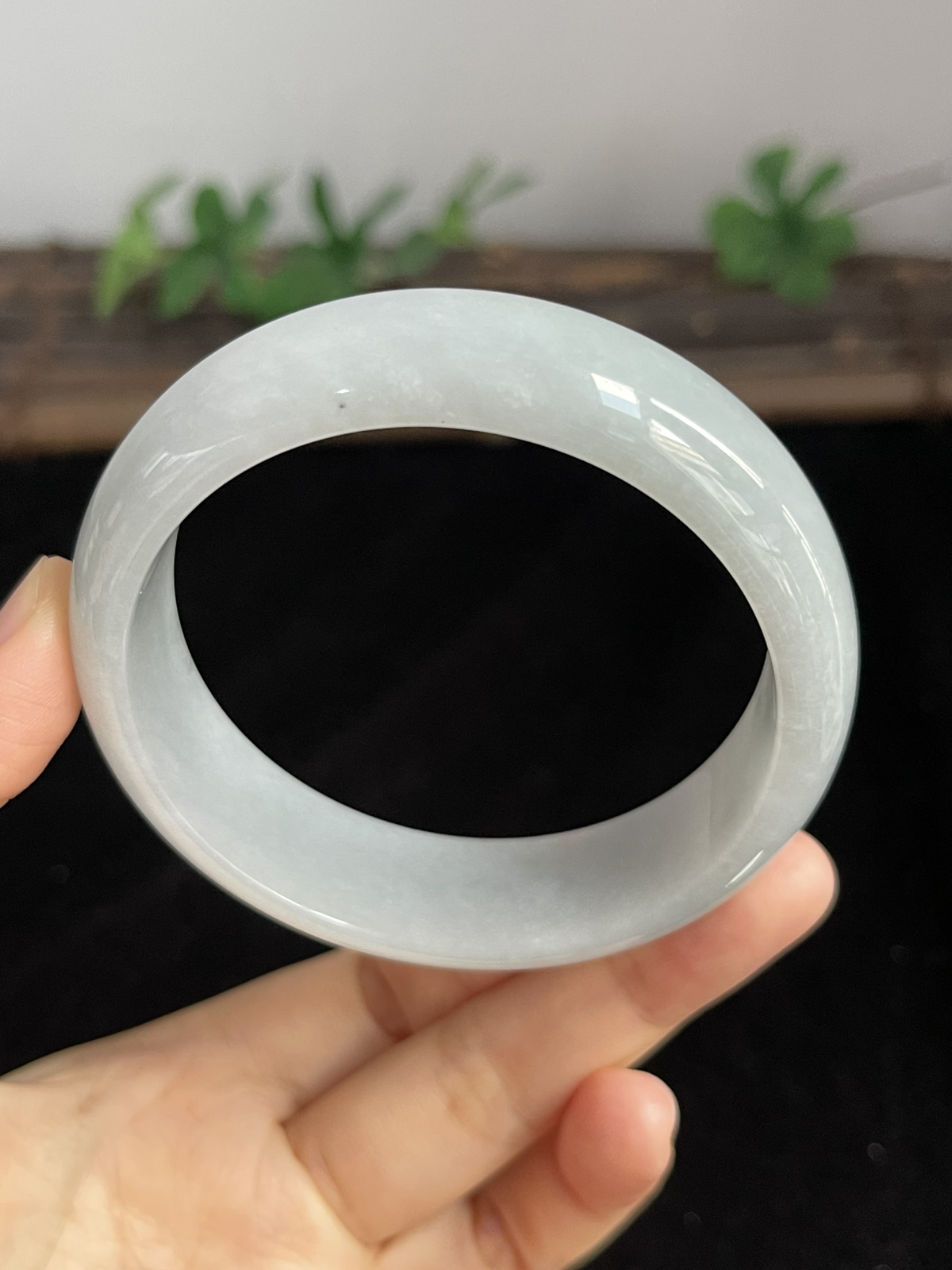 正圈57.6圈口，翡翠手镯