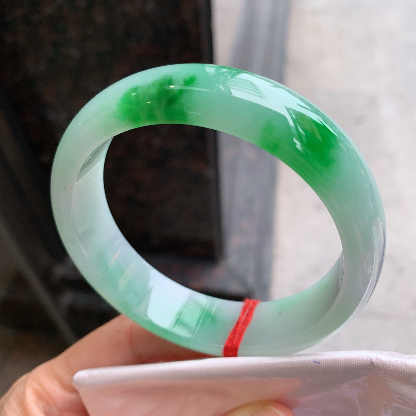 正圈飘绿 无裂 色辣大圈口