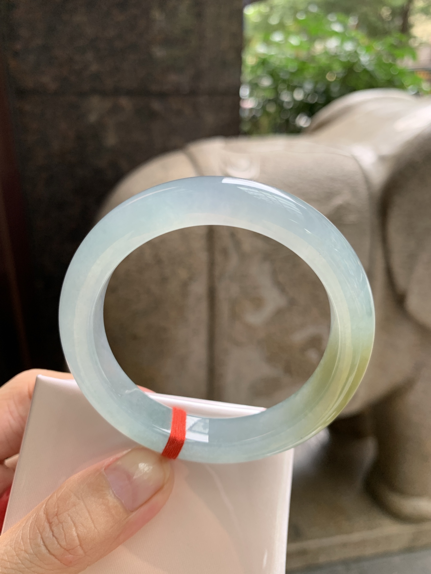 橄榄黄翡正圈,0824-N1407-1,打灯细纹不影响