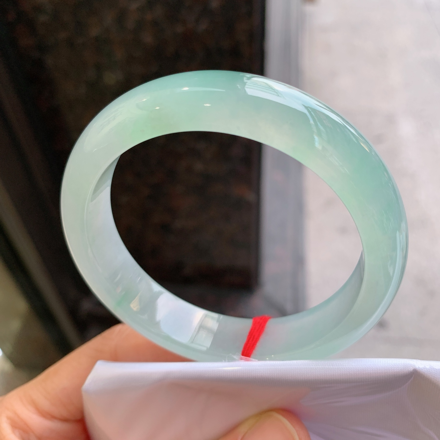 正圈冰飘绿 无裂 种色俱佳