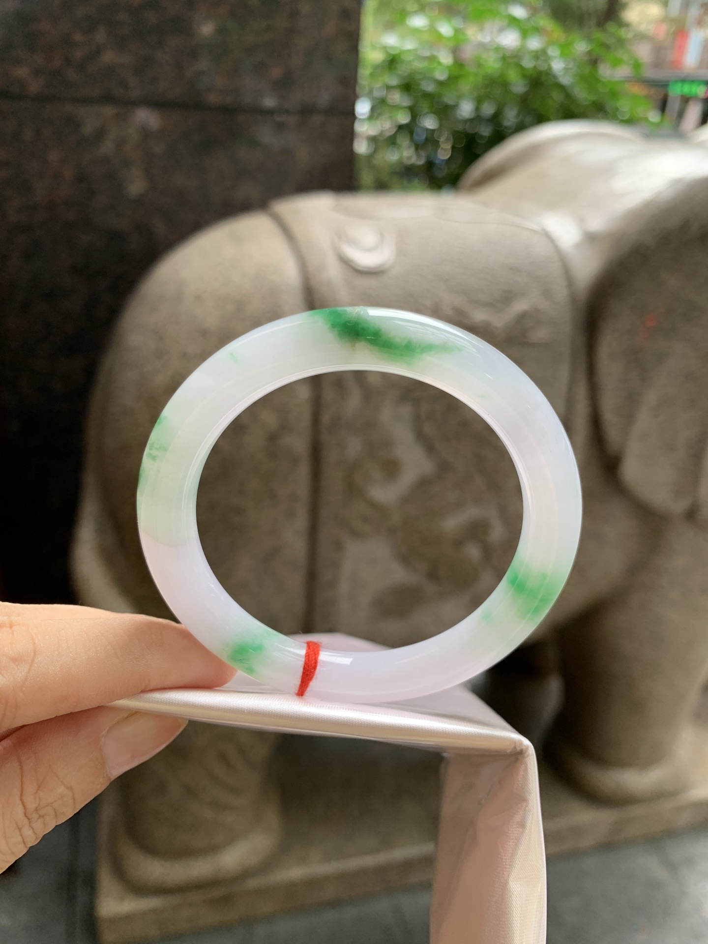 飘绿花圆条, 0824-094-527, 打的断纹，表皮微扣