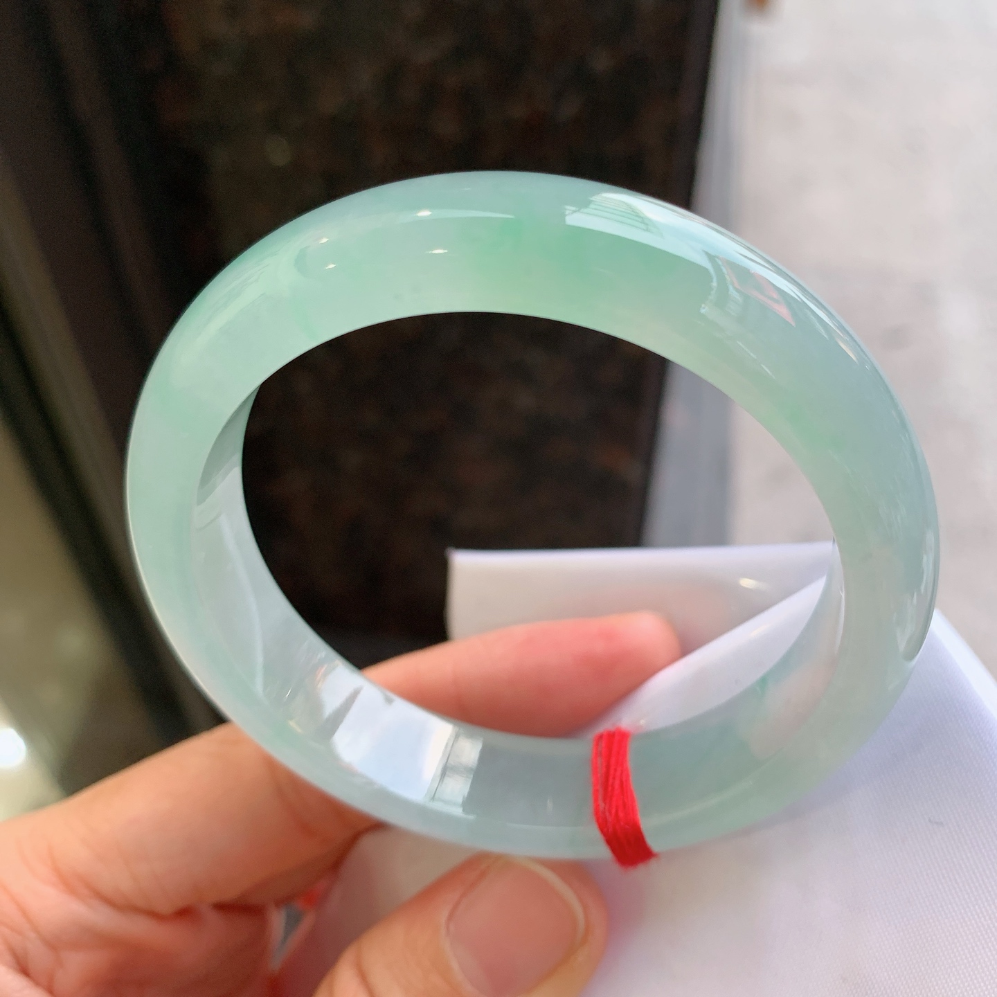 正圈冰飘绿 无裂 种色俱佳