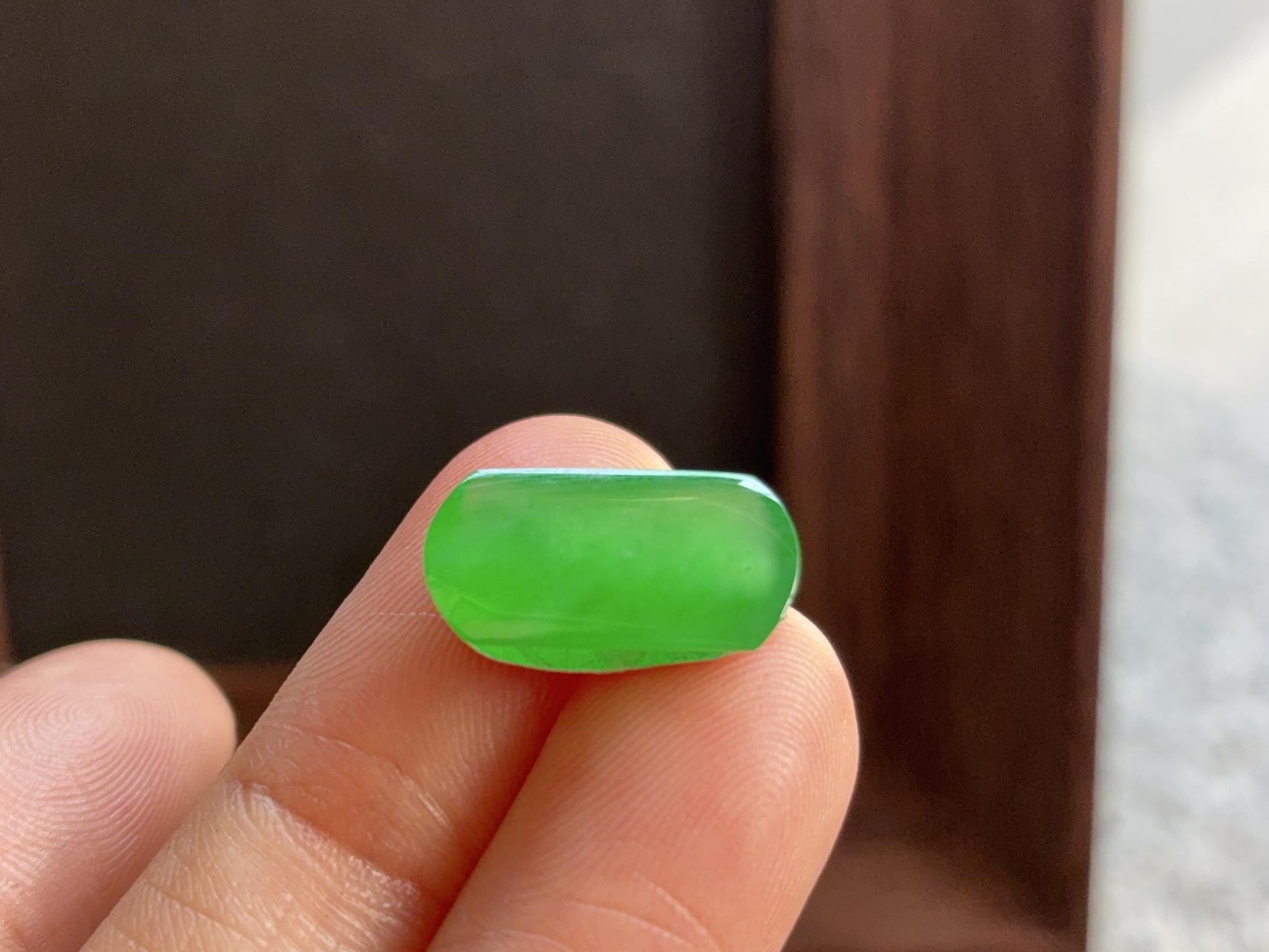 ️ 冰绿马鞍，尺寸：15.2×8.2×4.2，玉润千年，雅藏传世