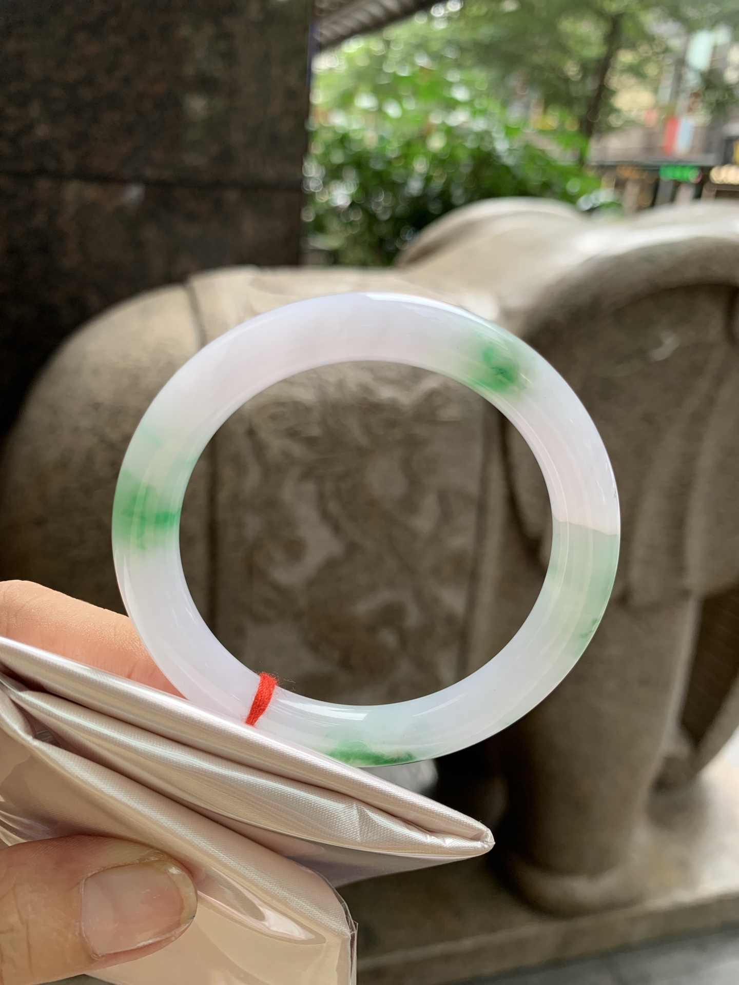 飘绿花圆条, 0824-094-527, 打的断纹，表皮微扣