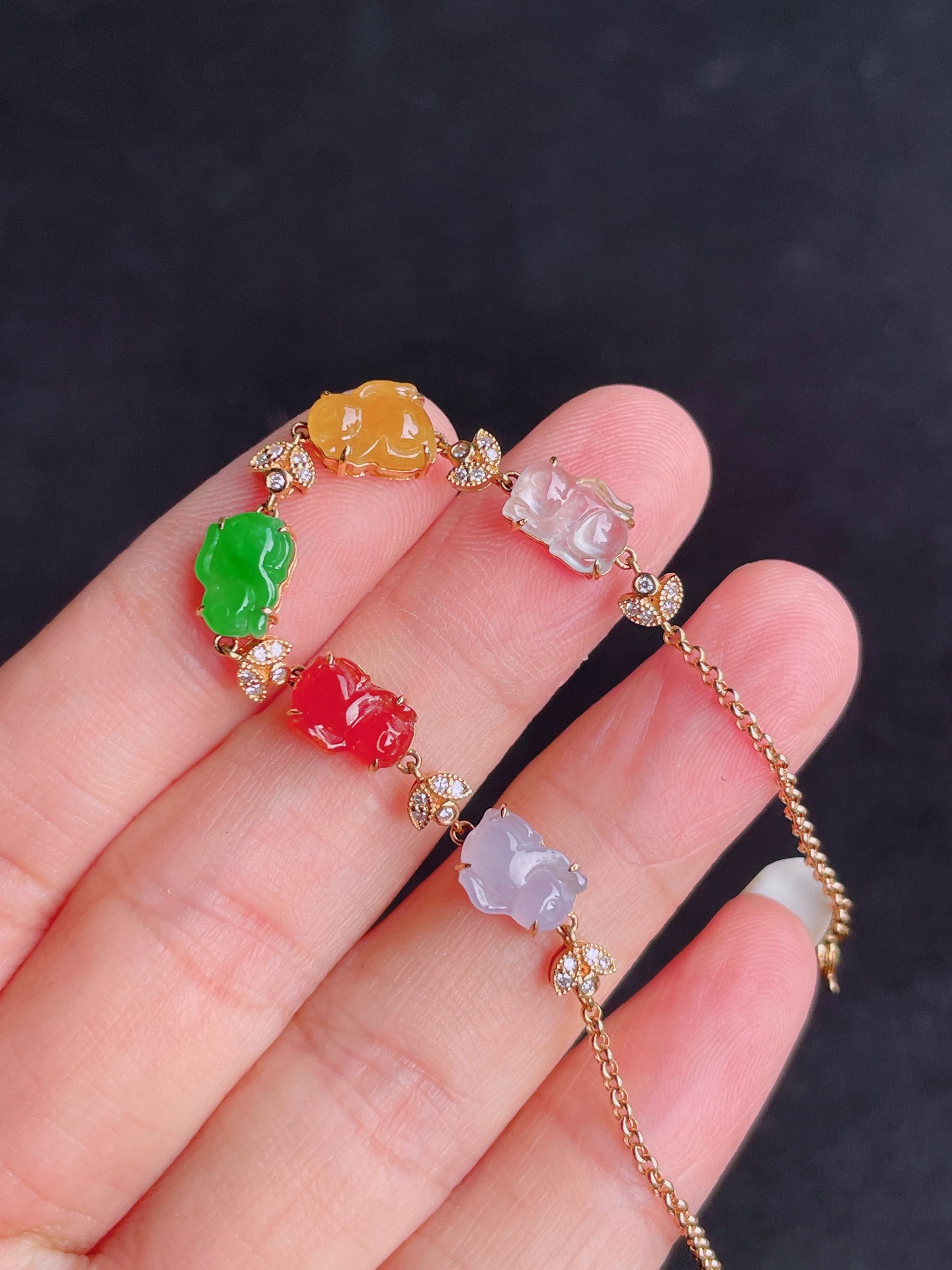 高冰多宝手链，晶莹剔透，新颖时尚，9-6.5-3