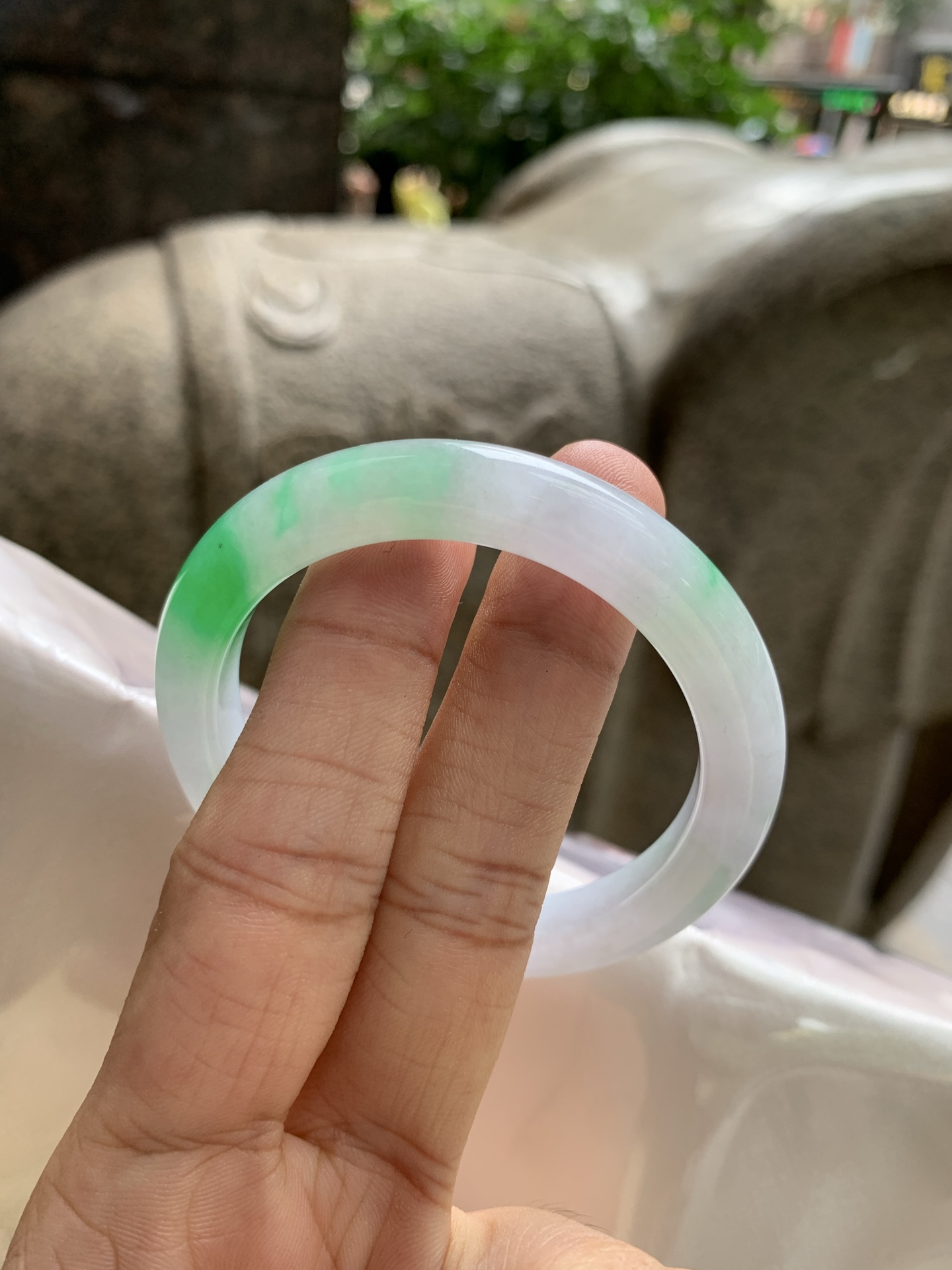 白底青正圈,0824-605-63,打灯棉线