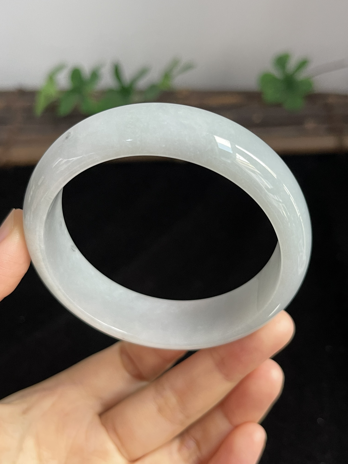 正圈57.6圈口，翡翠手镯