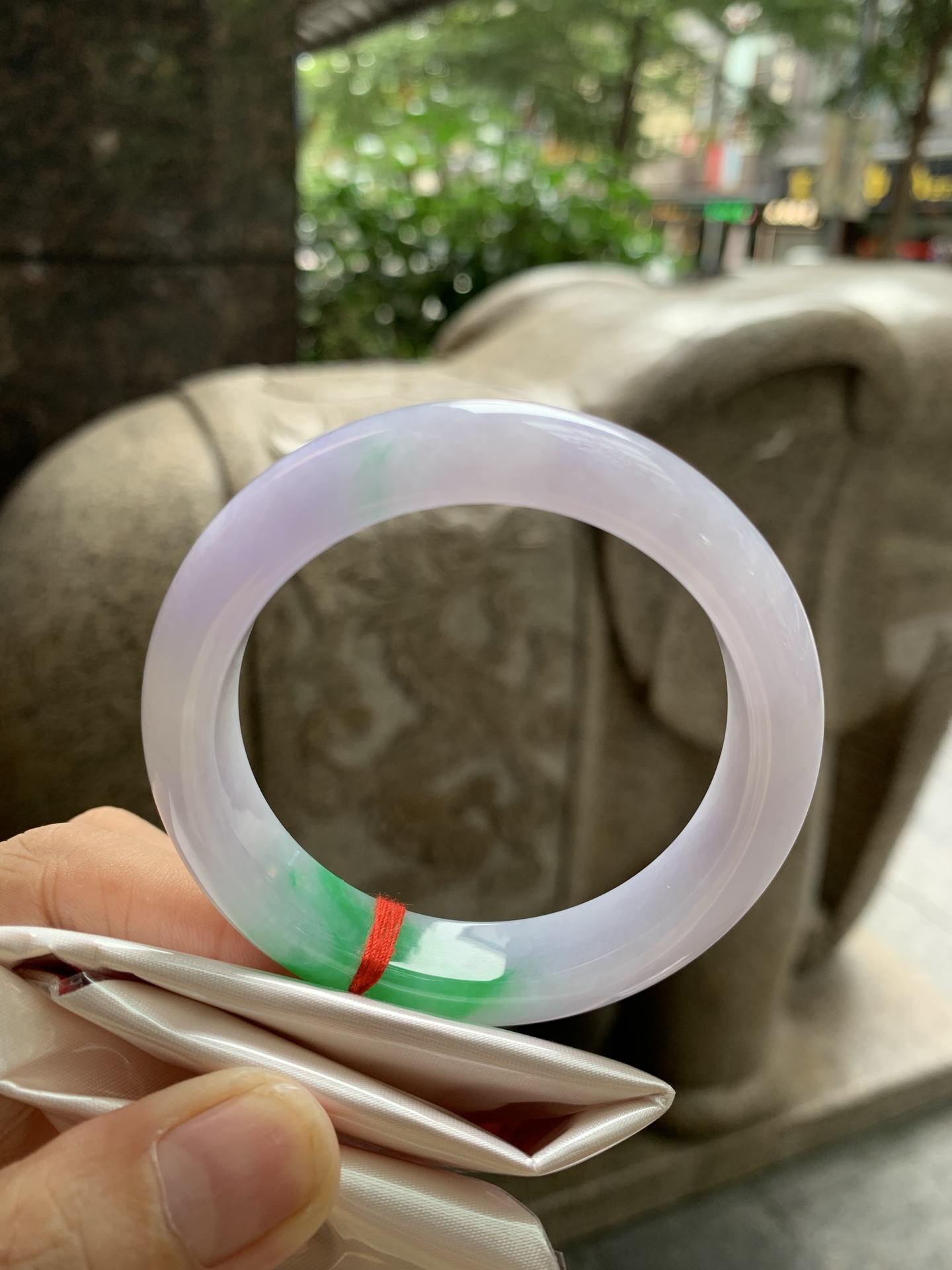 阳绿春彩正圈,0824-N1406,打灯细纹，不扣