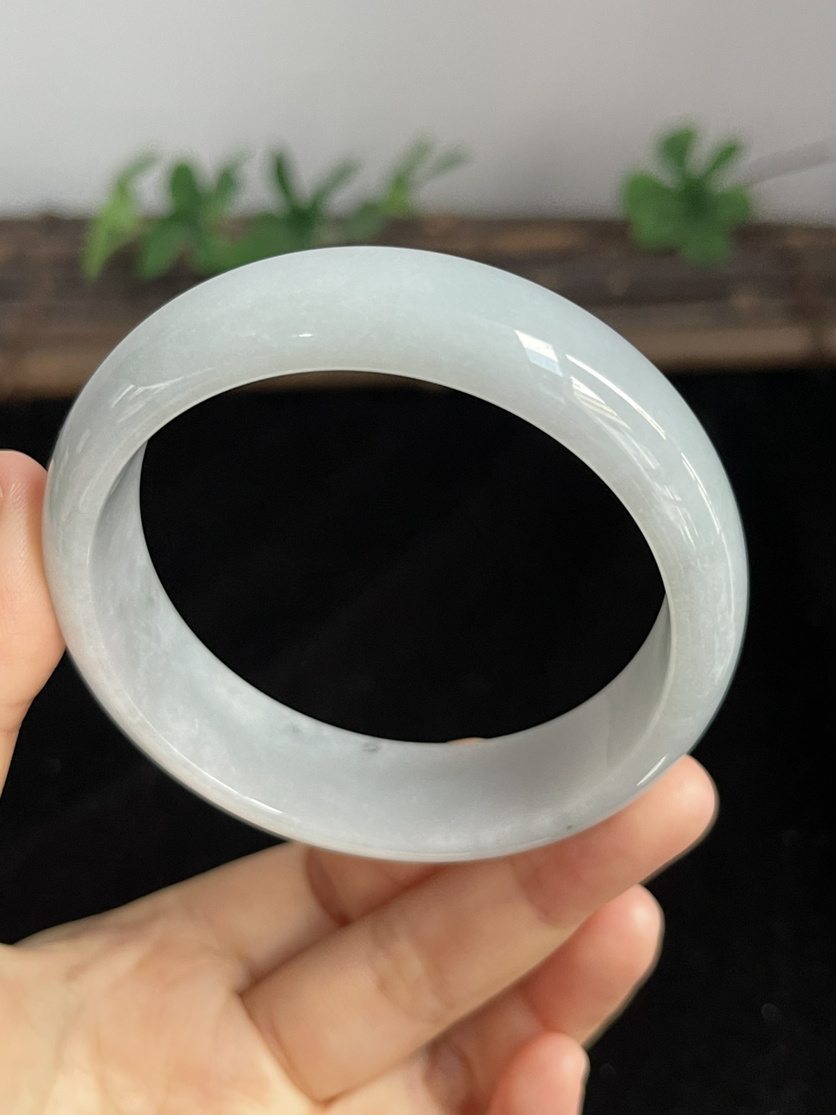 正圈57.6圈口，翡翠手镯