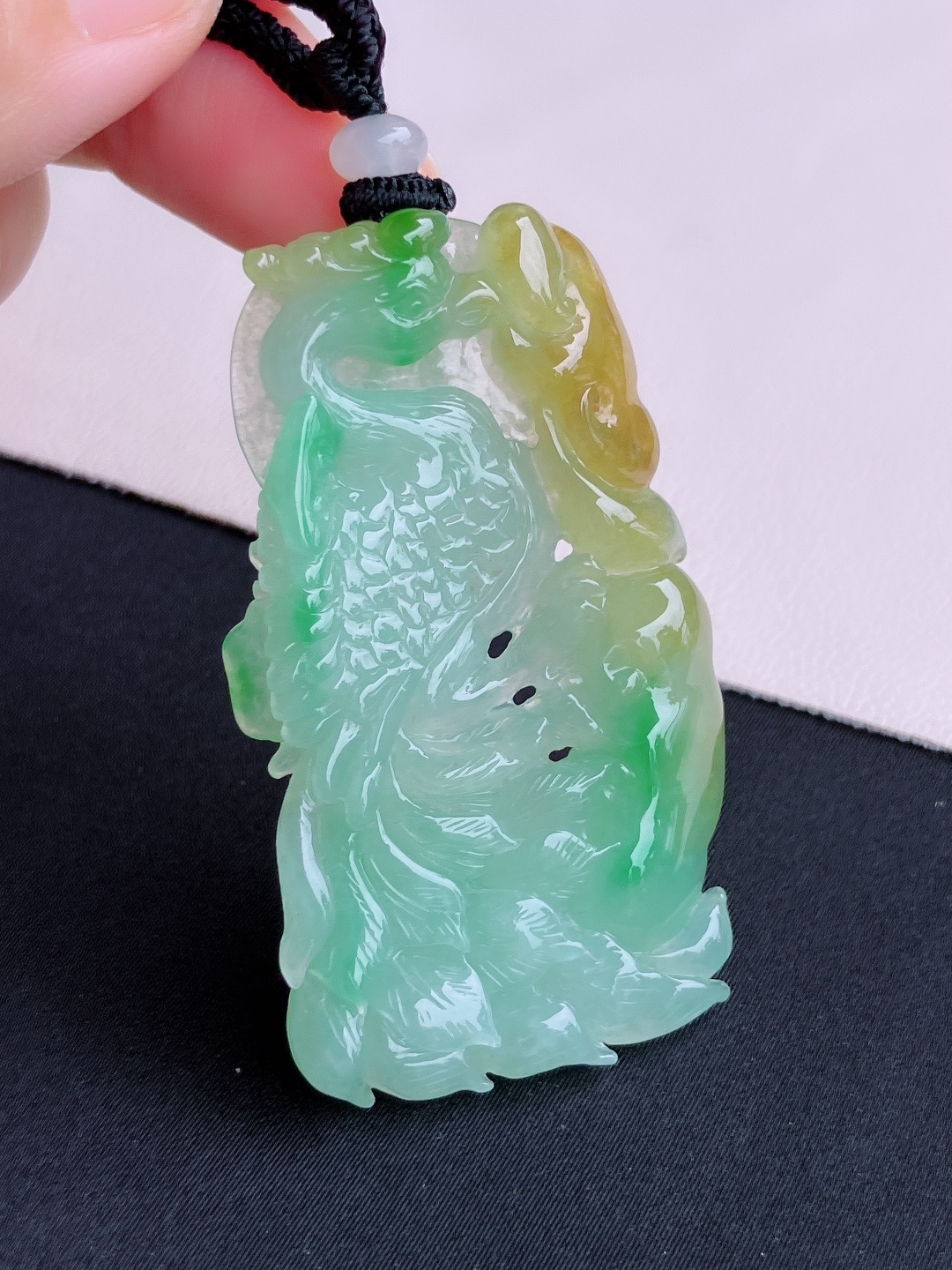 ️三彩凤翔九天，晶莹剔透，特色，尺寸56/33.5/6.5/自然光实拍