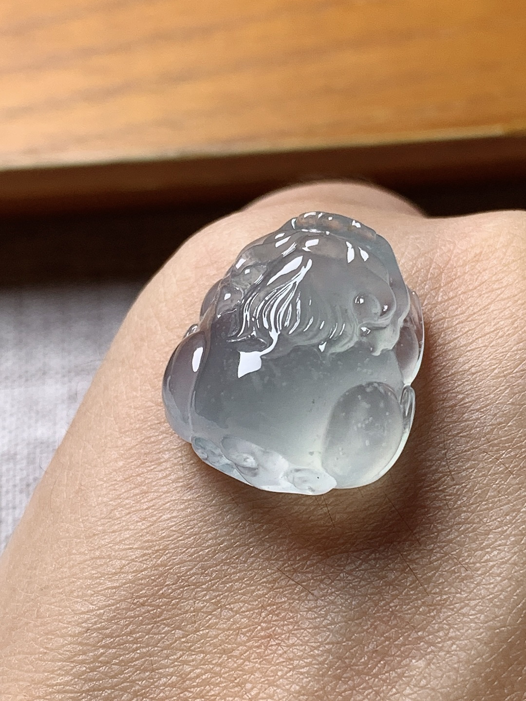 ️冰种貔貅，水润种老，0824 尺寸18.2*16.9*9.2