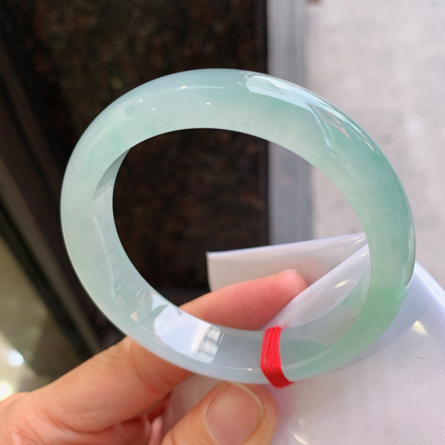 正圈冰飘绿 无裂 种色俱佳