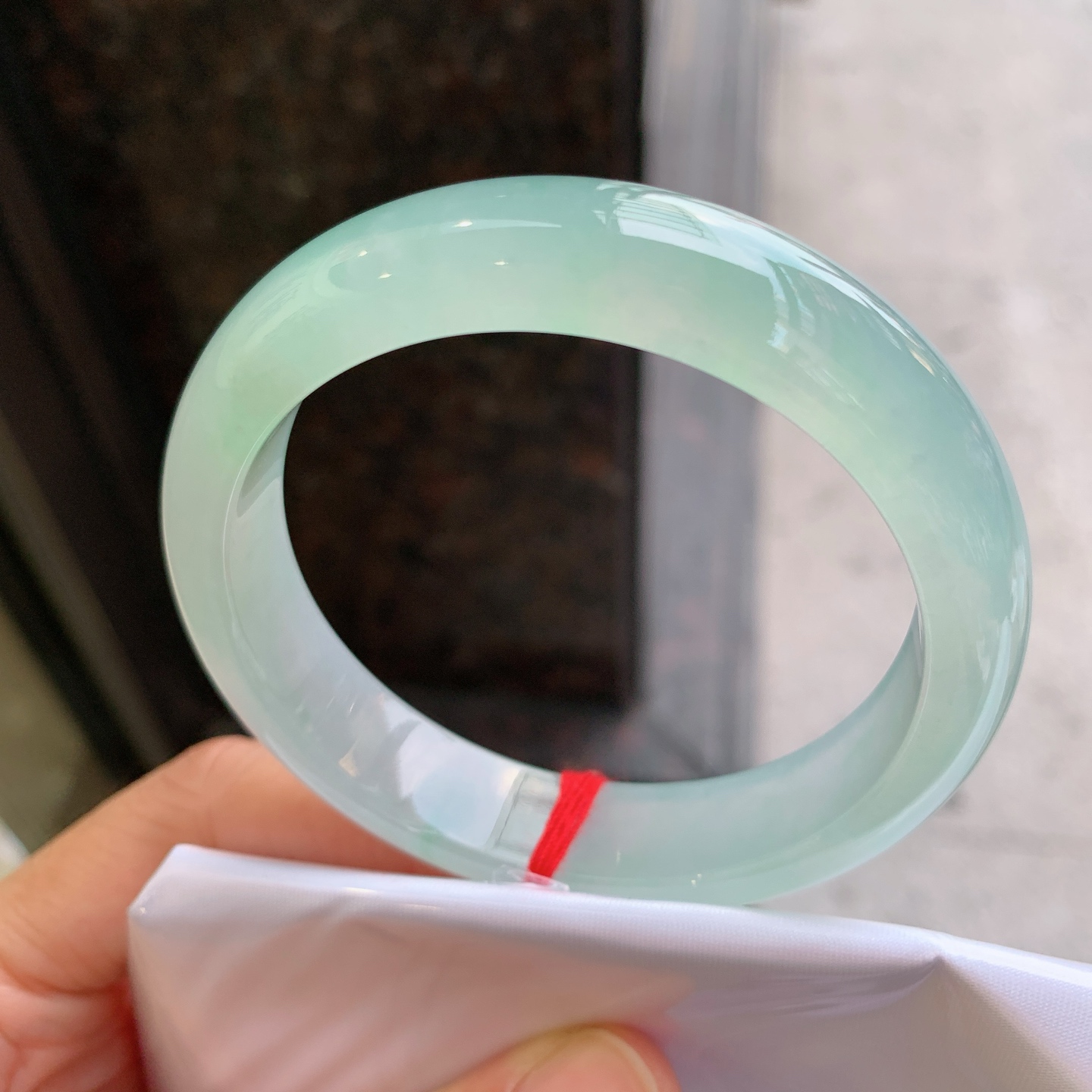 正圈冰飘绿 无裂 种色俱佳