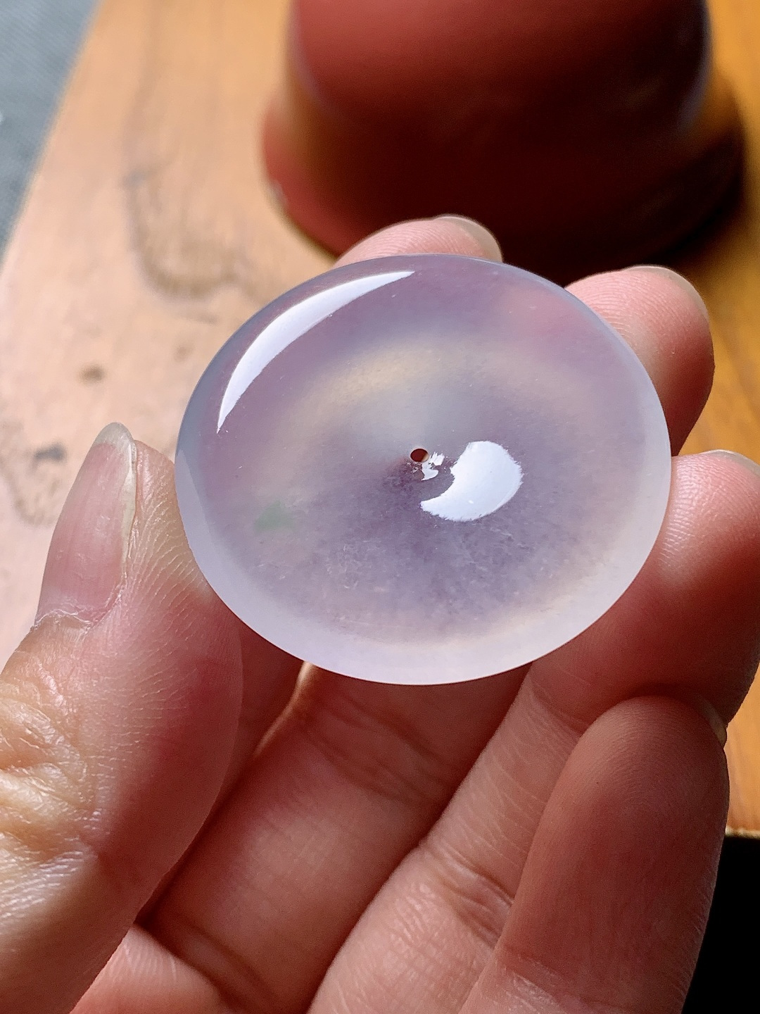 平安扣，水润种老，0824 尺寸32.6*5.5