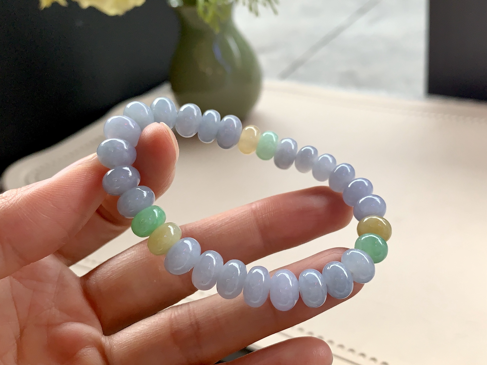 冰紫珠串，尺寸：9.3×6.2 / 7.8×5.2