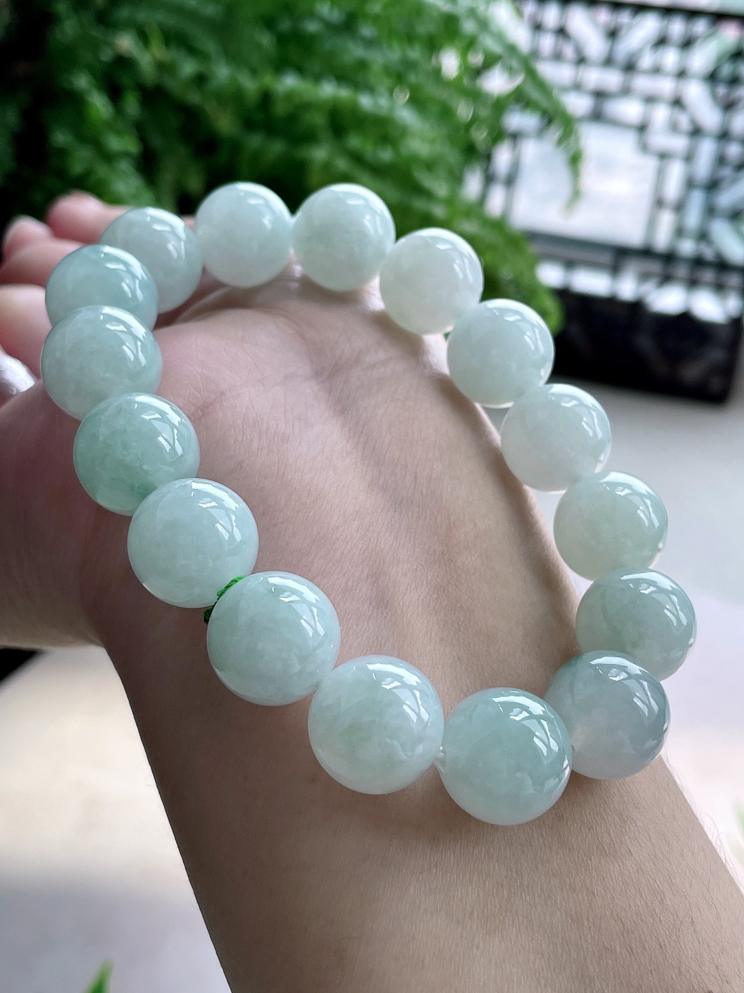 珠子糯冰晴水手串圆珠珠子手串,性比高