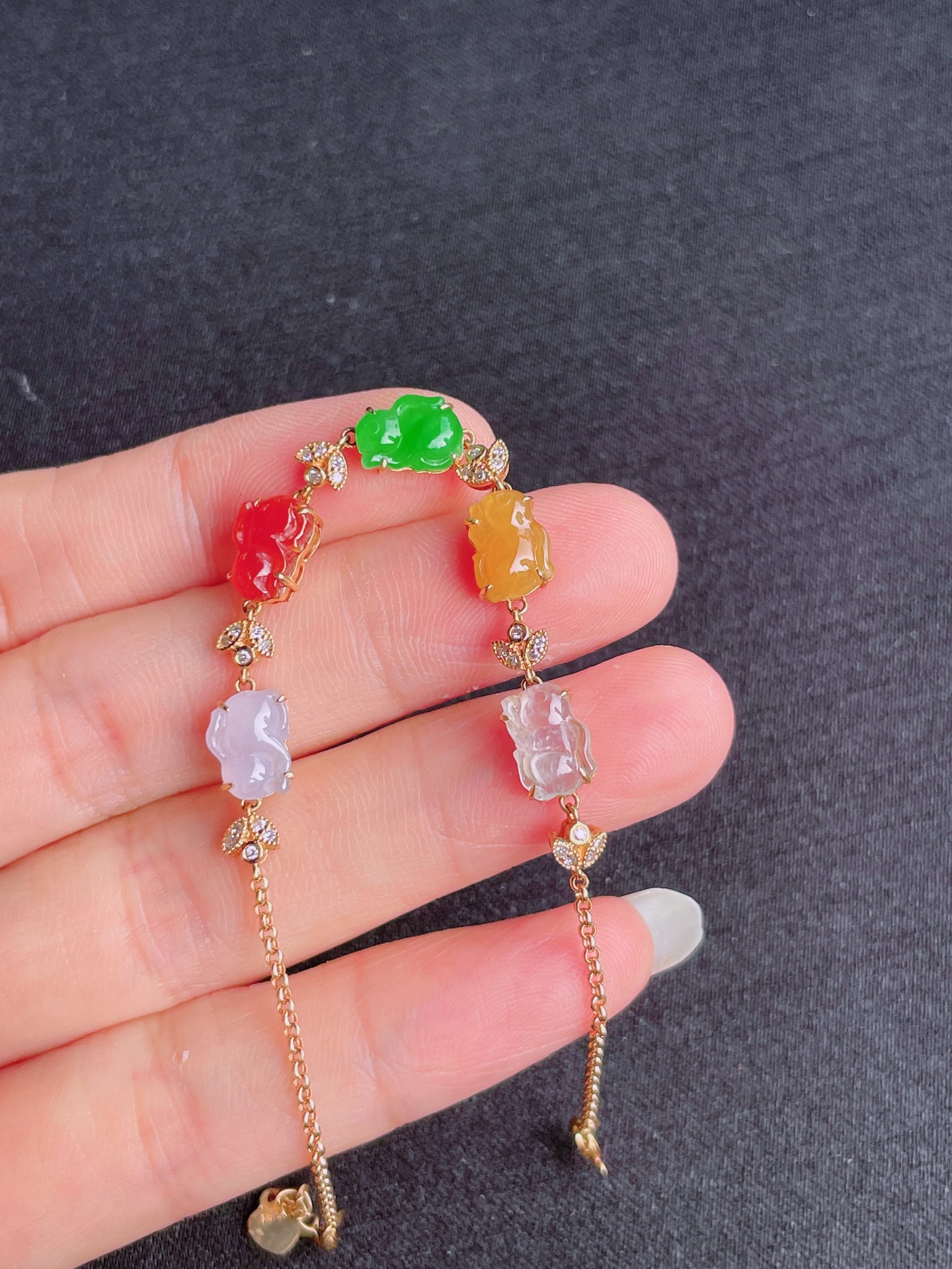 高冰多宝手链，晶莹剔透，新颖时尚，9-6.5-3