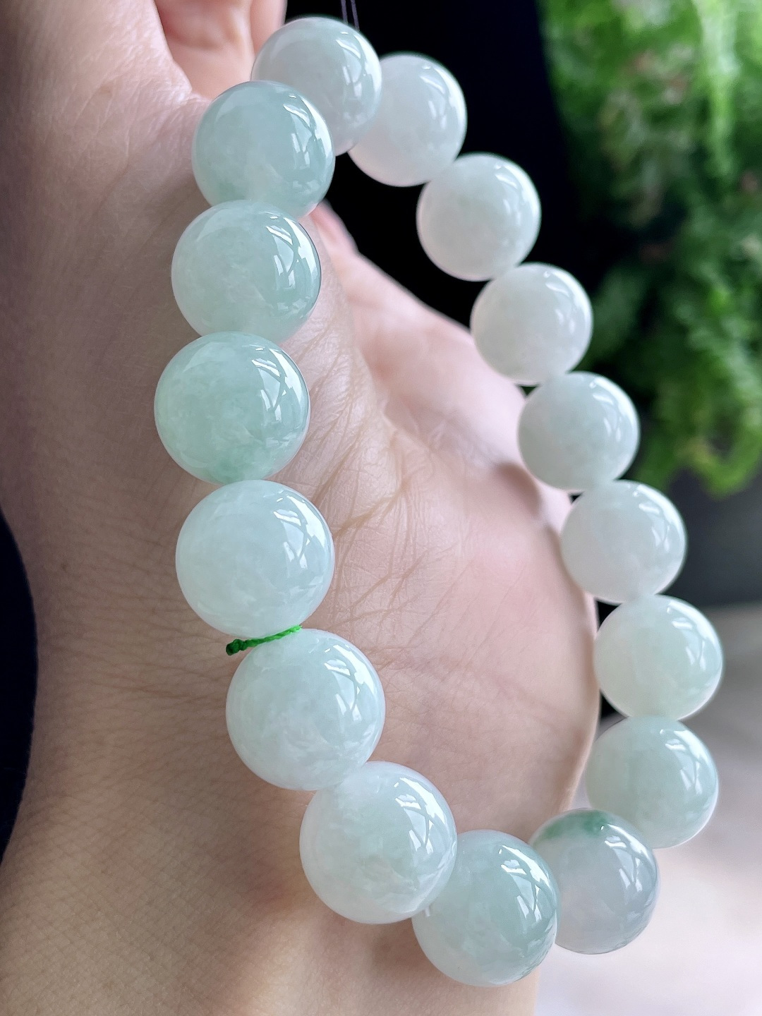 珠子糯冰晴水手串圆珠珠子手串,性比高