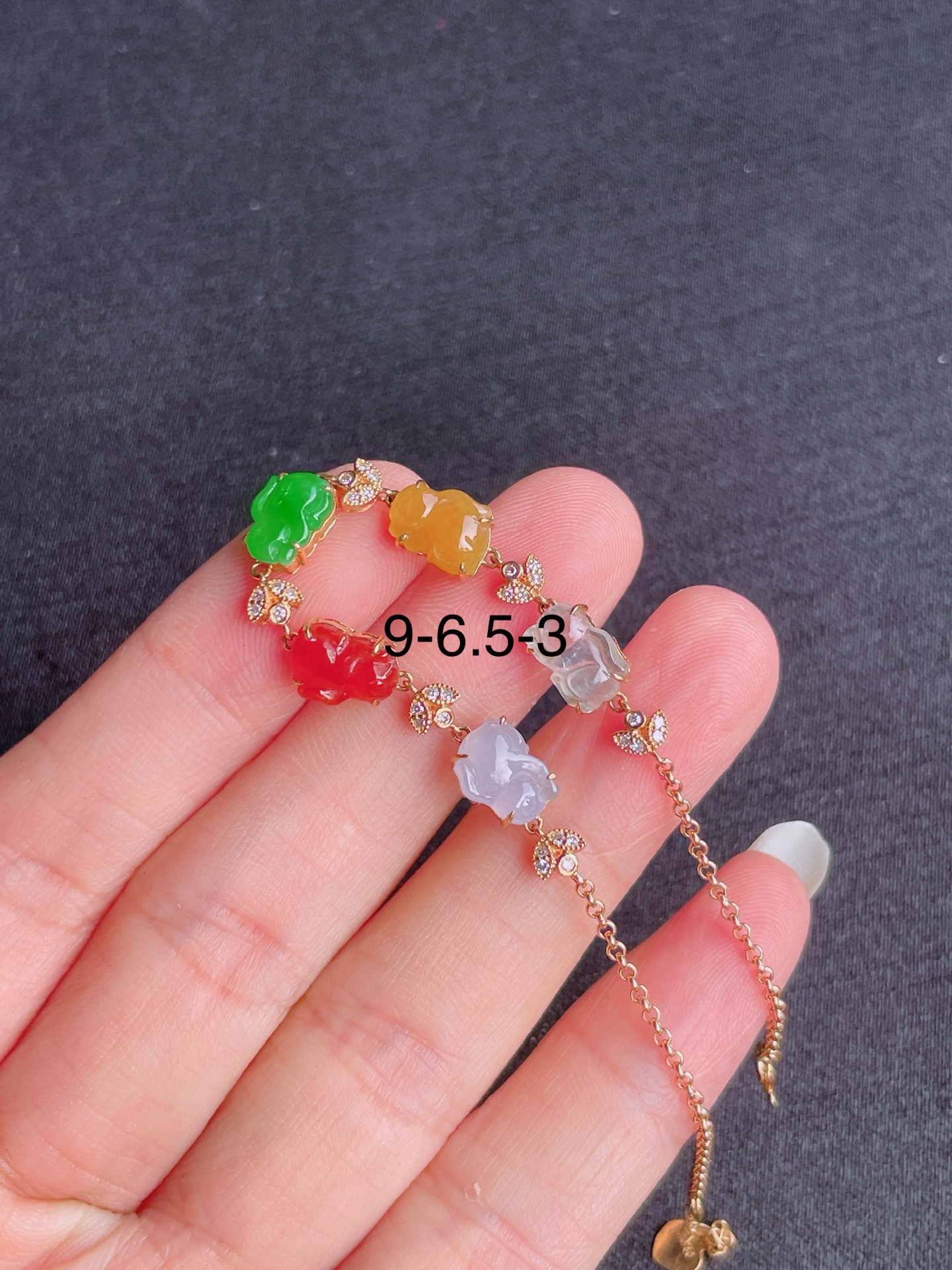 高冰多宝手链，晶莹剔透，新颖时尚，9-6.5-3
