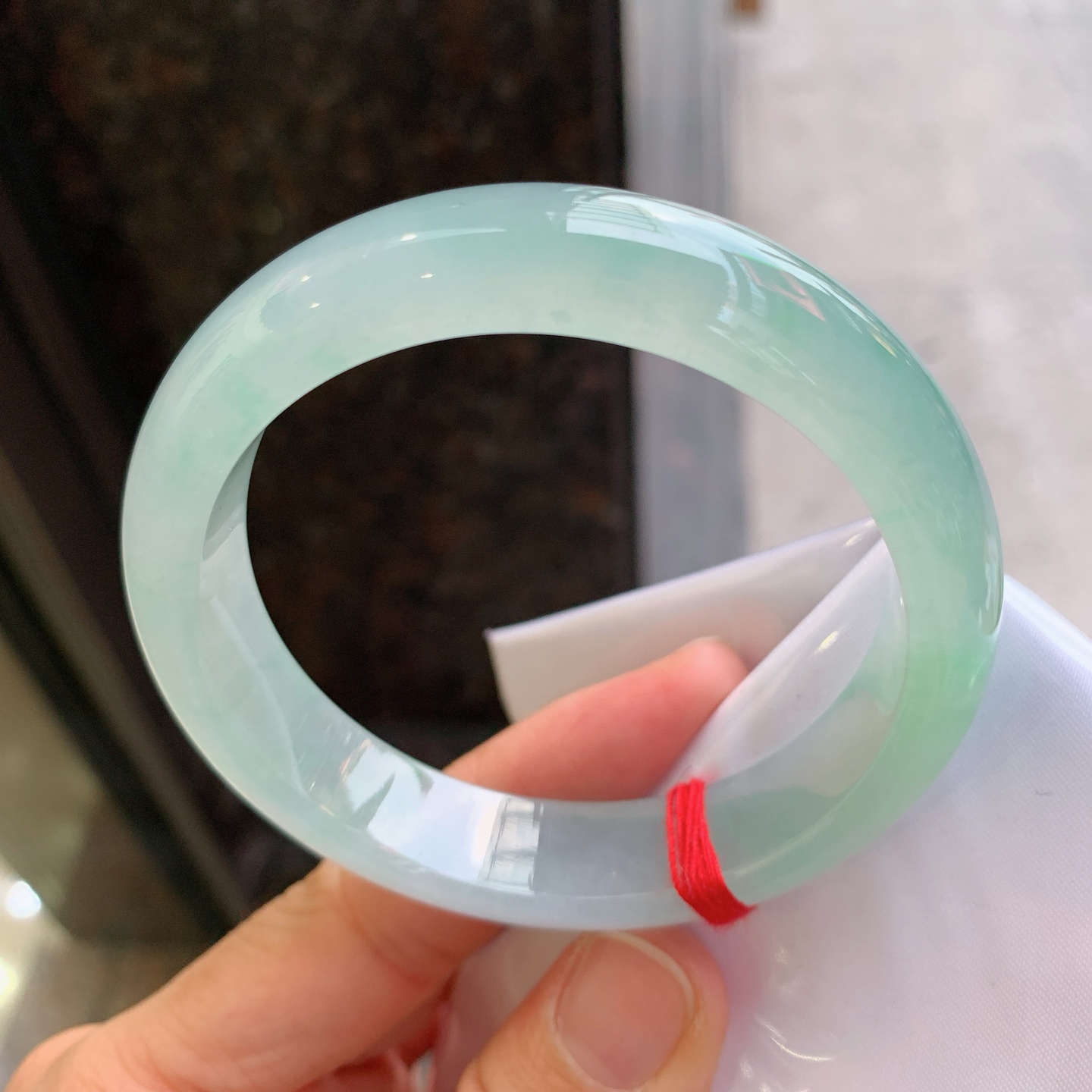 正圈冰飘绿 无裂 种色俱佳