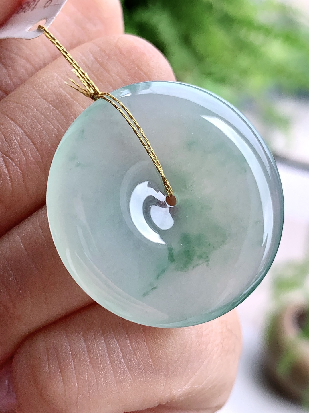 冰飘花平安扣吊坠,性比高