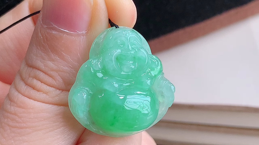 ️ 笑佛，尺寸24.5-24.0-6.8mm，包A附证书