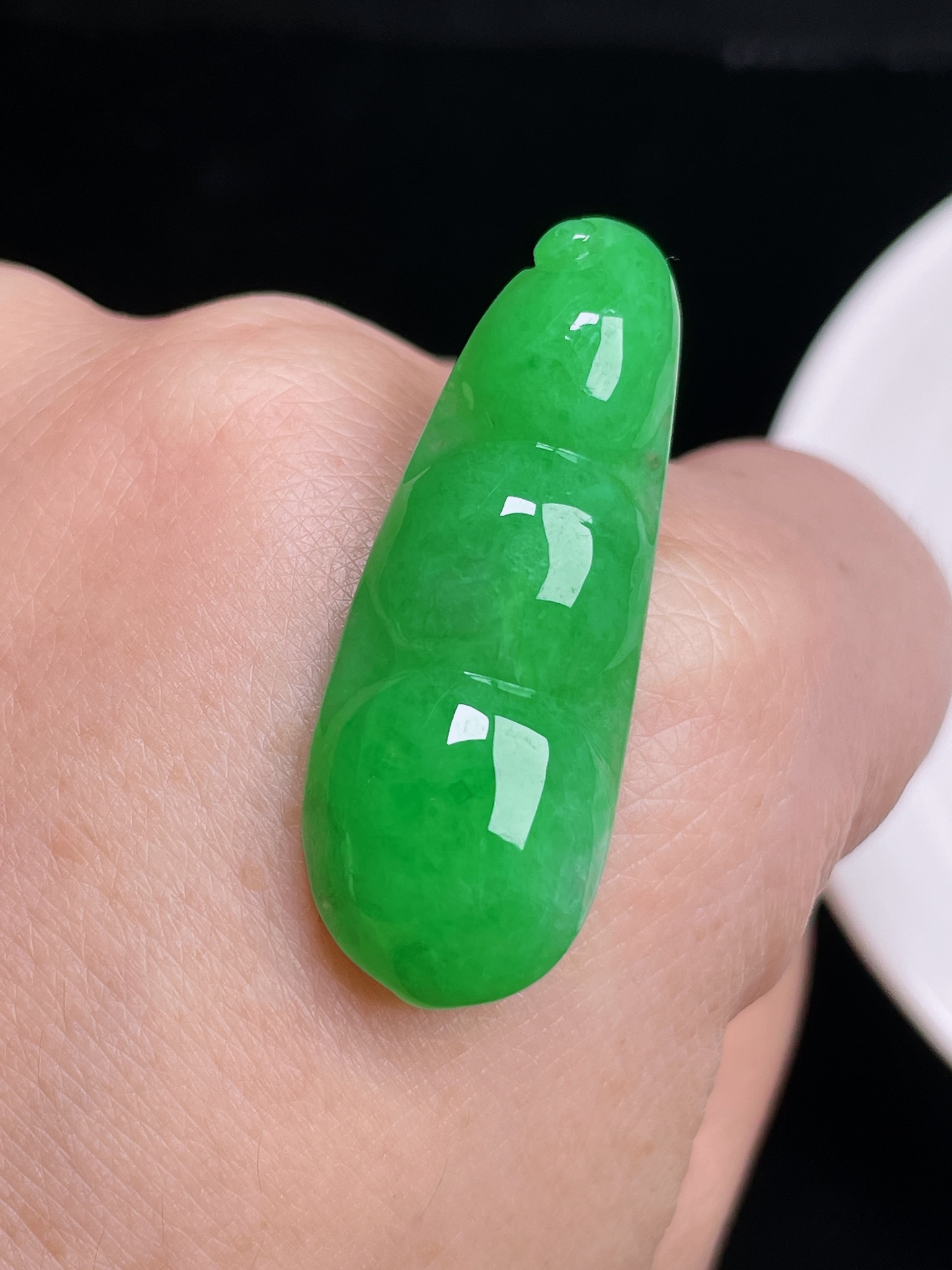 满色福豆 色绿无比 饱满圆润 整体：36.4/13.6/6.2