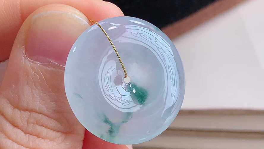 ️ 平安扣，尺寸25.6-4.9mm，包A附证书9995