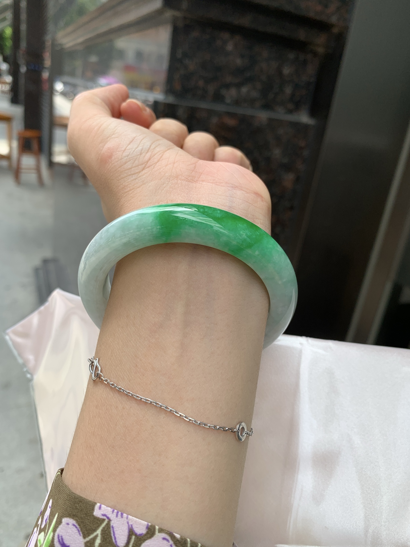 辣绿正圈,0825-N1413,无裂,有棉线