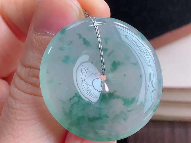 平安扣，无裂，尺寸33.2-5.1mm，包A附证书
