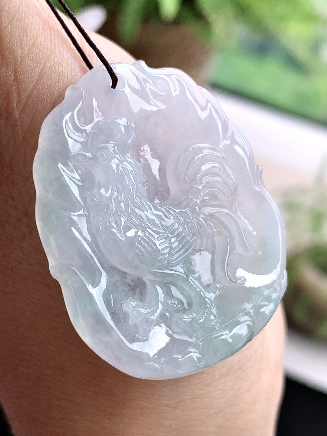 冰晴水生肖鸡牌吊坠,性比高