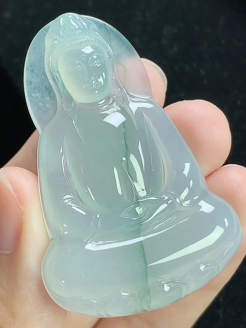 冰飘花观音，无裂，尺寸51.8-34.3-6.0mm，D25jwa6