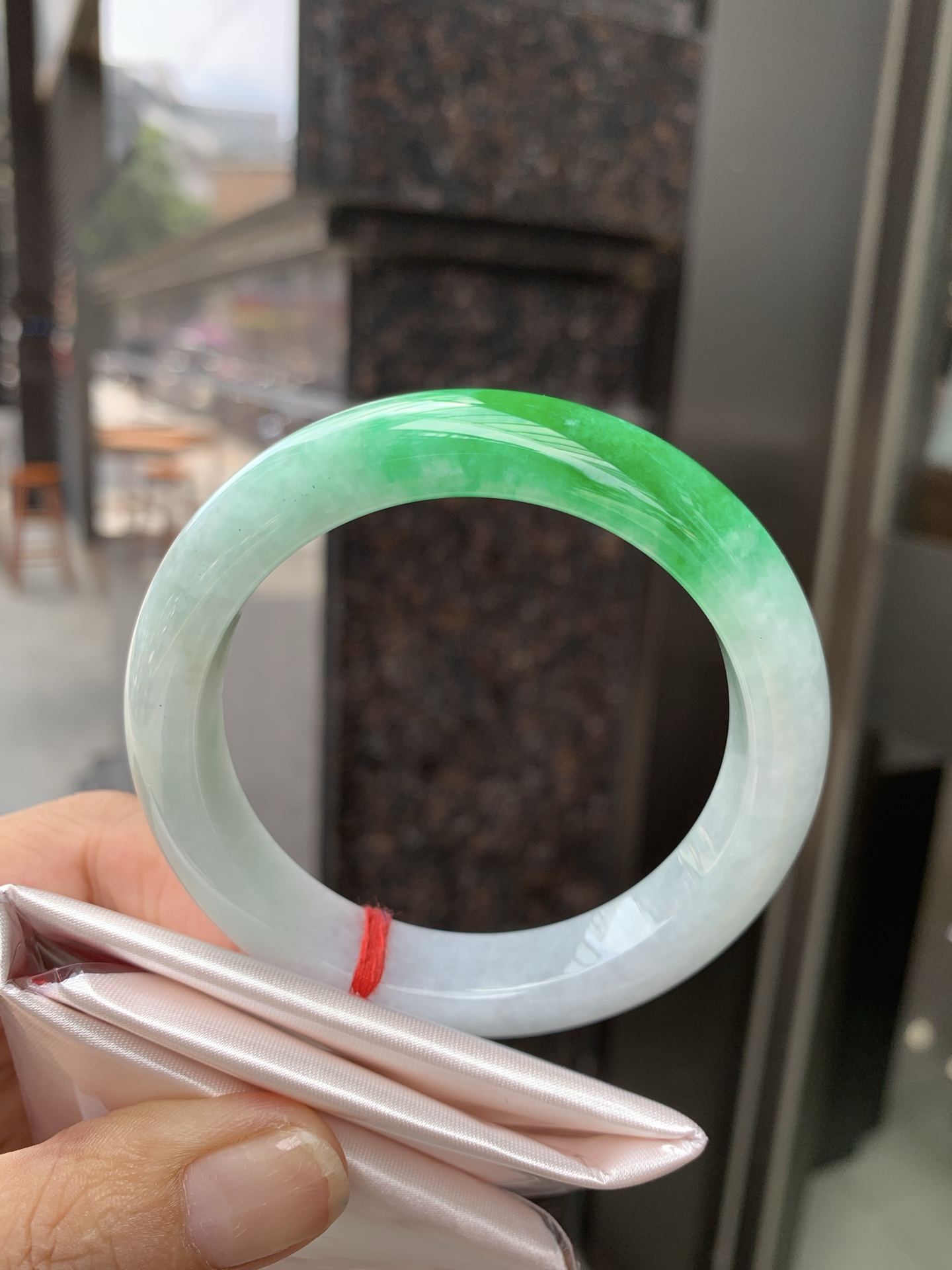 辣绿正圈,0825-N1413,无裂,有棉线