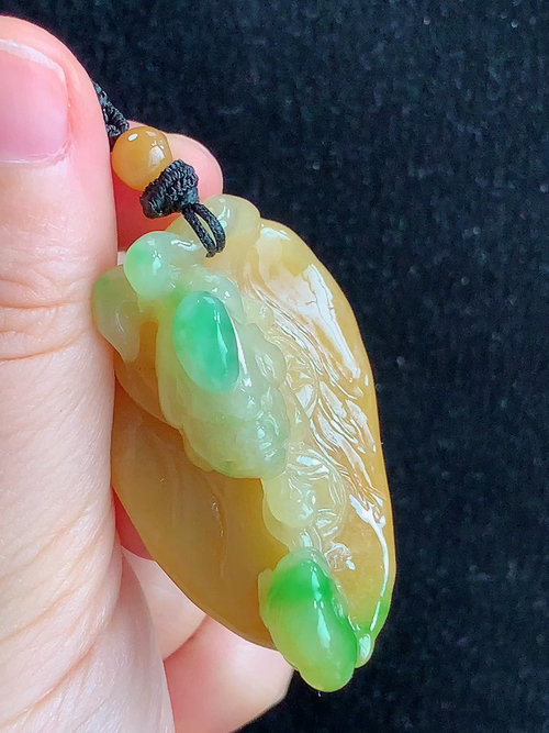 ️ 招财貔貅，无裂，尺寸46.1-27.5-21.6mm，包A附证书