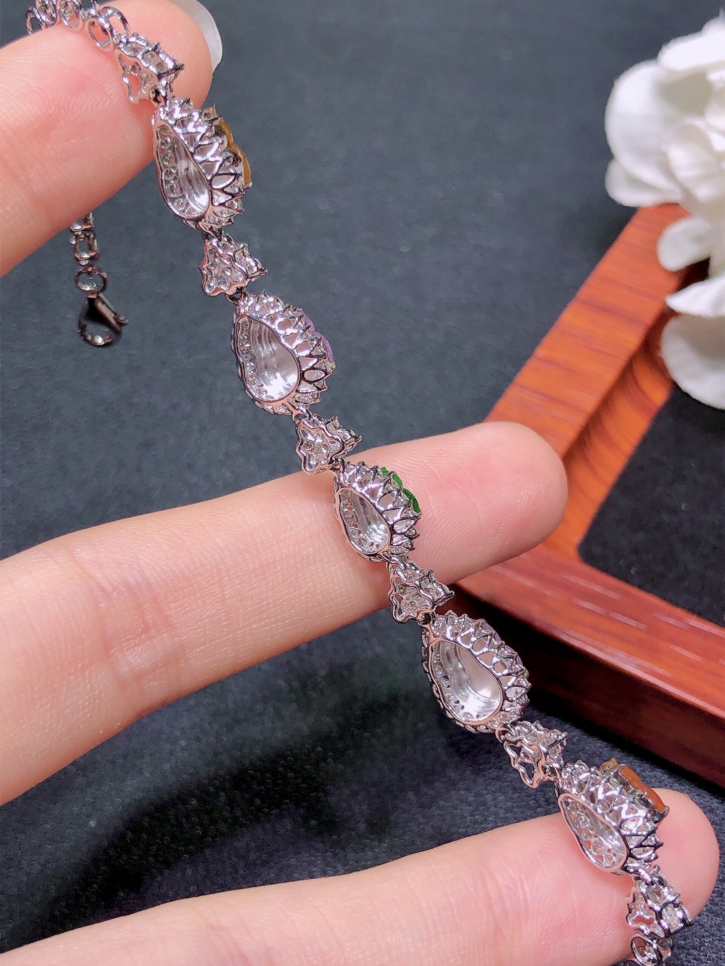 18K金镶 多宝葫芦手链  水润色艳 品相饱满 苹果拍摄，实物更好看，7.2-5-2.3