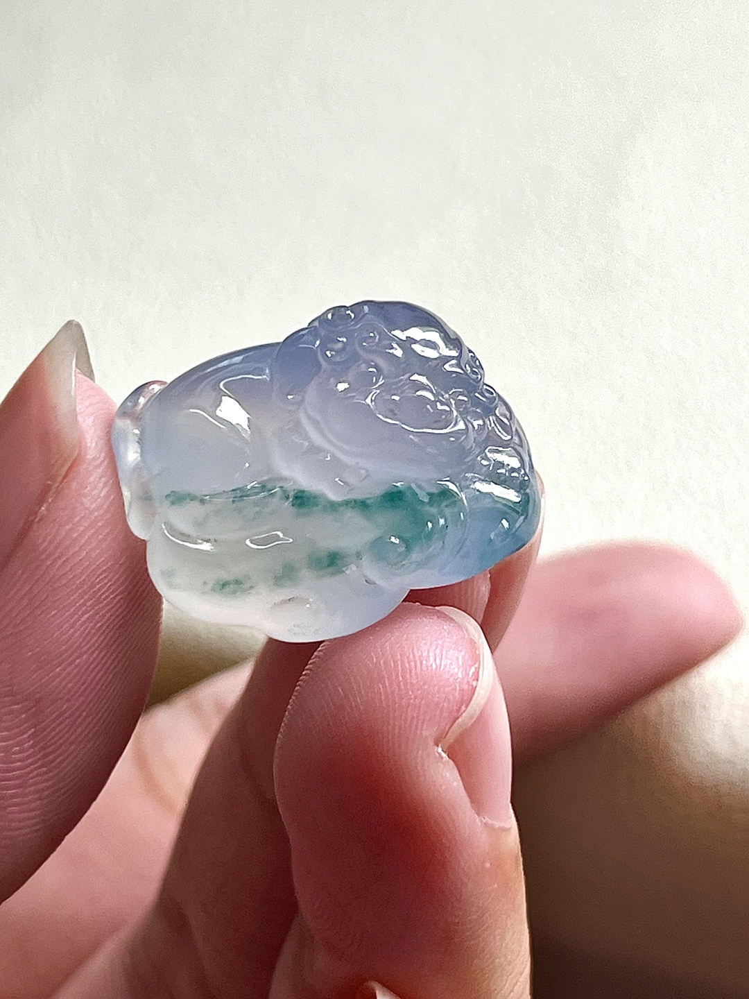 ️【貔貅】冰润水透，种老细腻起荧，尺寸：22.8*14.5*13.3,b14826