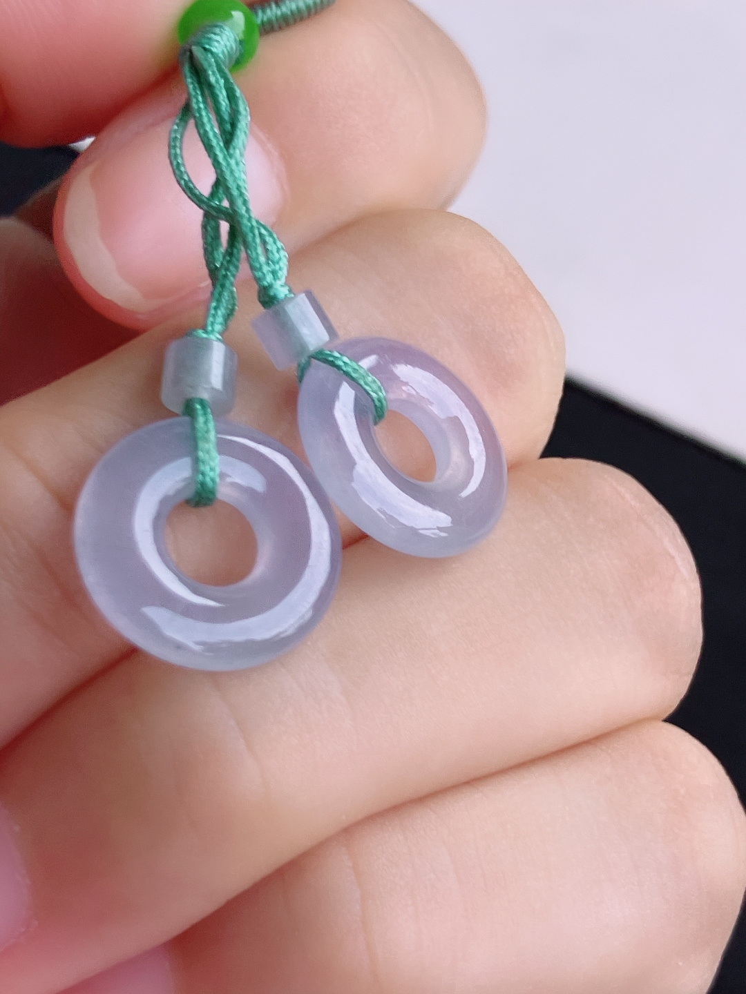 冰紫耳环，简约时尚，尺寸13.6/3/自然光实拍