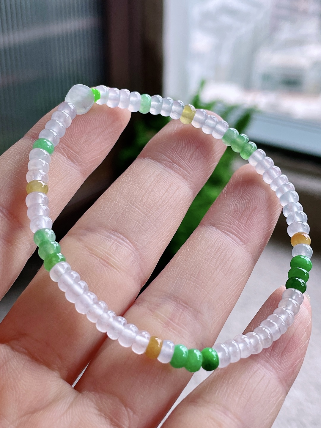 冰多宝手串圆珠珠子算盘珠手串,性比高,尺寸4.3-3mm,重量6.7克