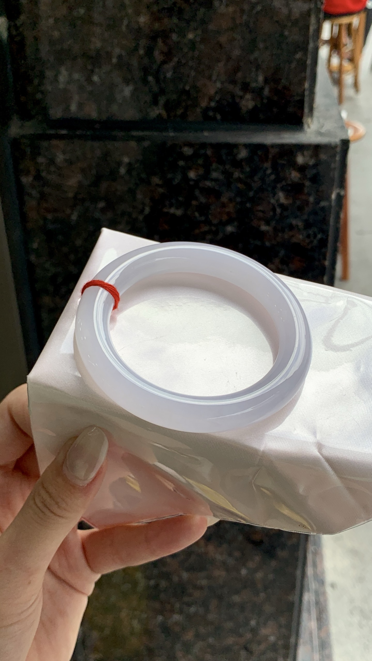 【冰淡粉成品手镯】