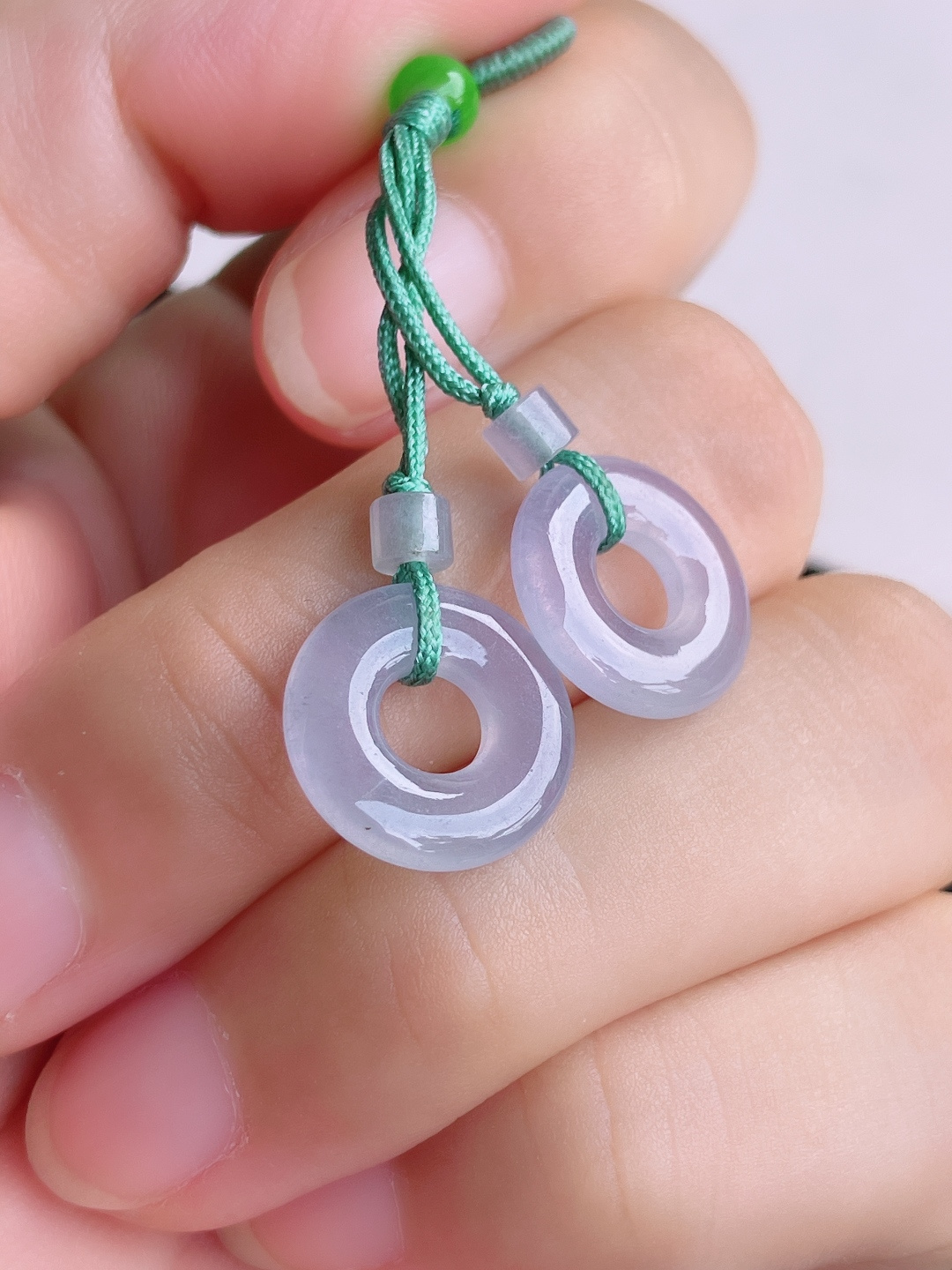 冰紫耳环，简约时尚，尺寸13.6/3/自然光实拍