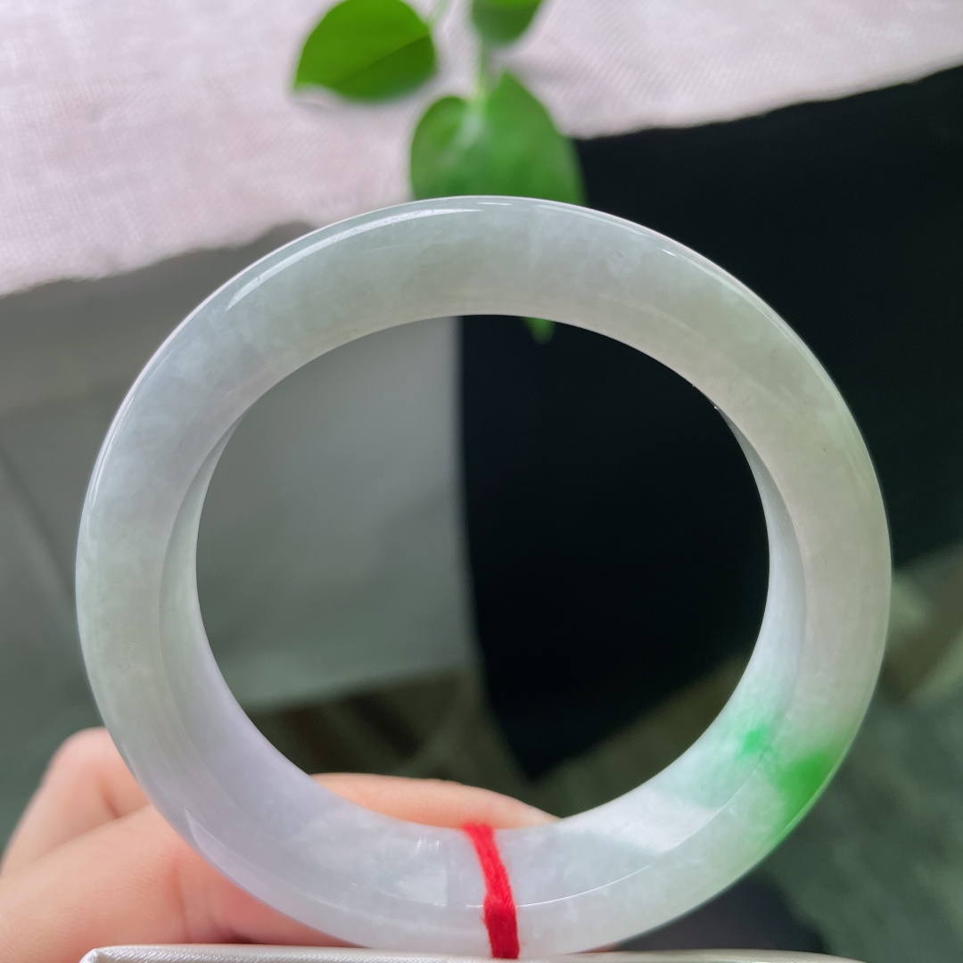 飘绿正圈，水润，一抹翠色，翠色伊人，甜美，皮纹，ss55385a