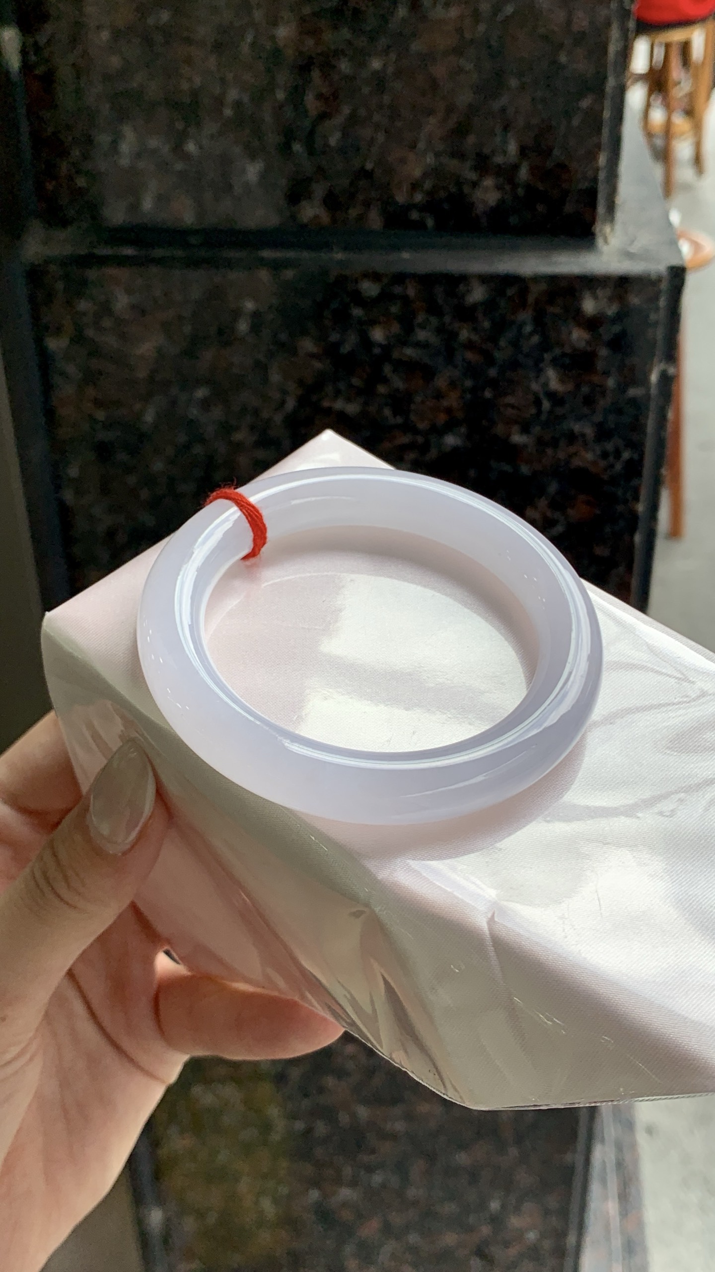 【冰淡粉成品手镯】