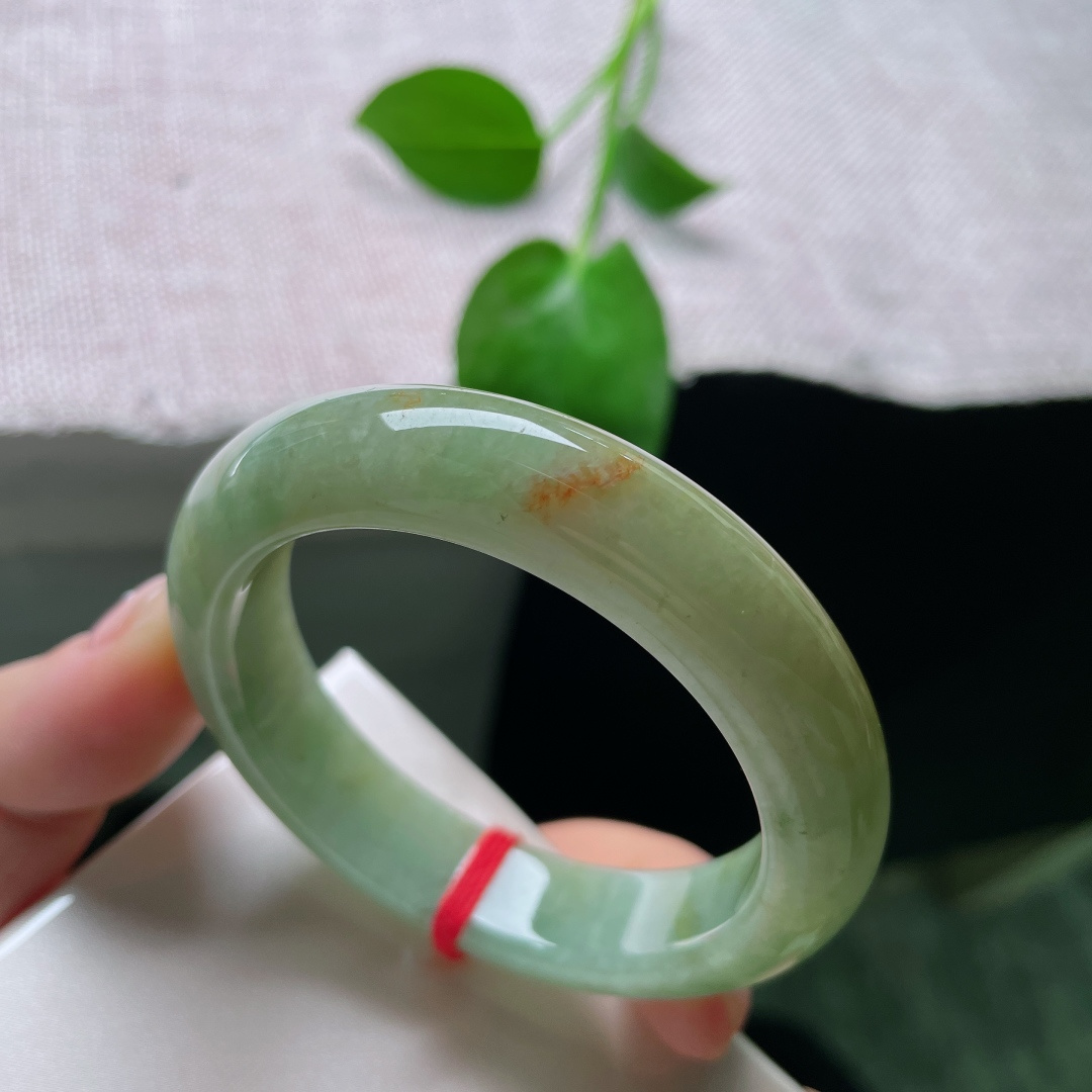 黄翡正圈，水润细腻，黄橙明媚，贵气，皮纹，ss54464a