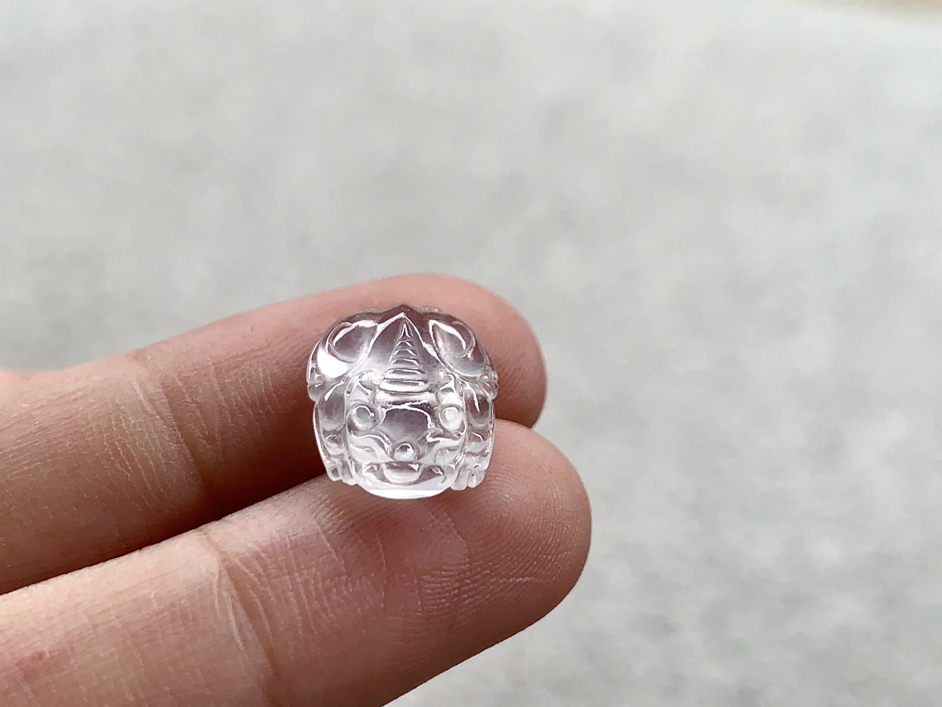 冰貔貅，尺寸：12.7×10.5×3.7