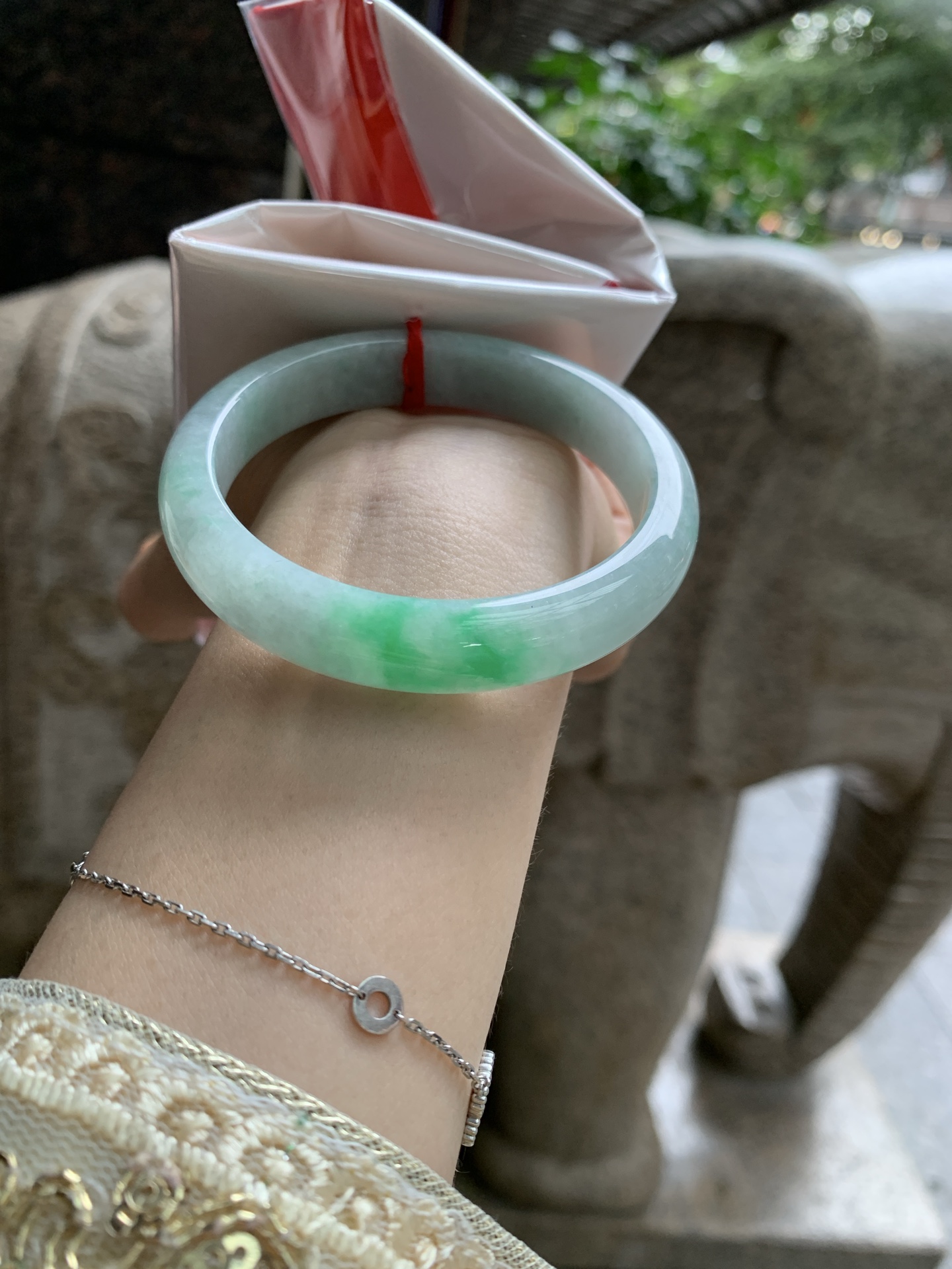 白底青正圈, 0826-N1421, 打灯细纹