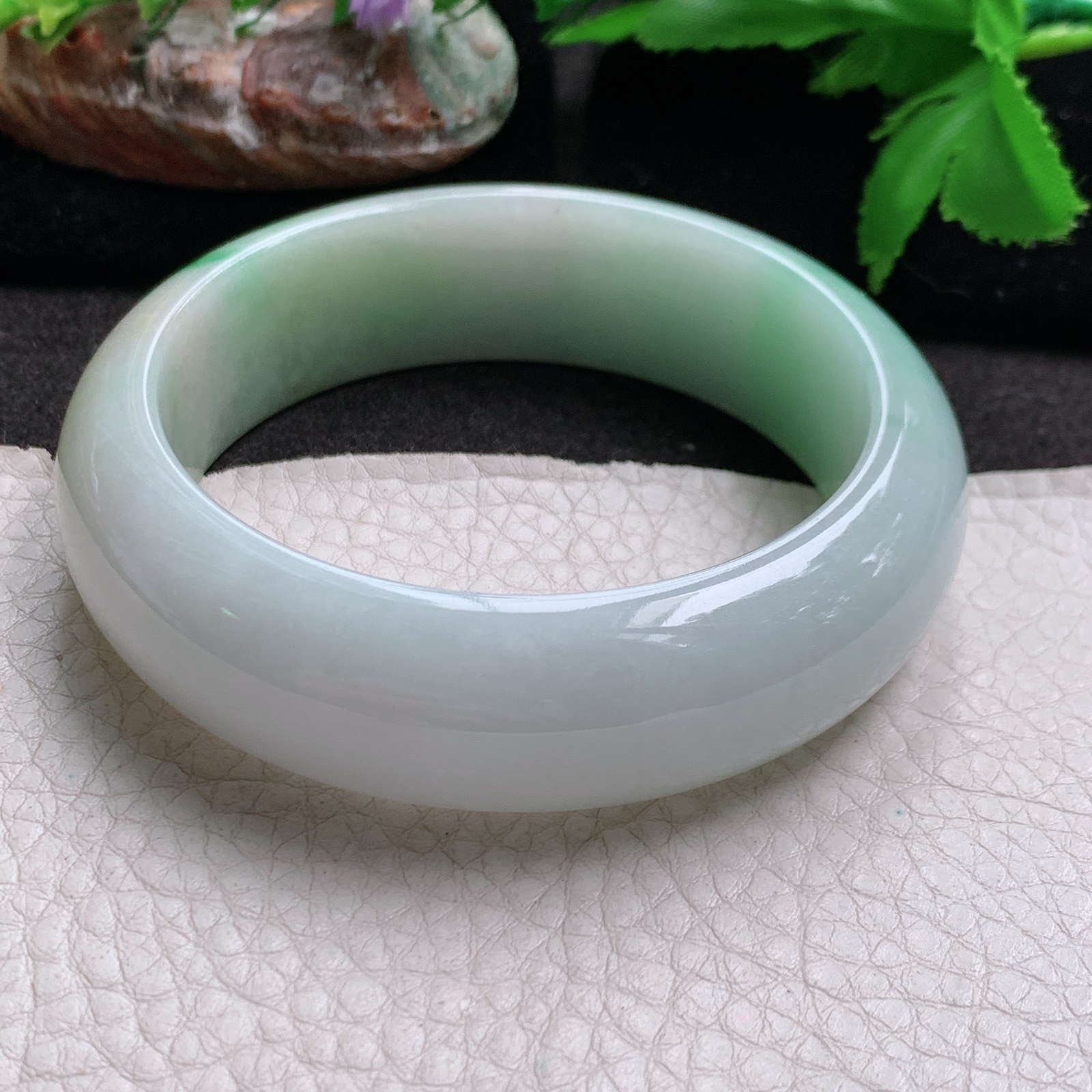 hh实拍58.5*18.3*9轮胎镯 缅甸翡翠玉手镯轮胎厚装正圈玉手环